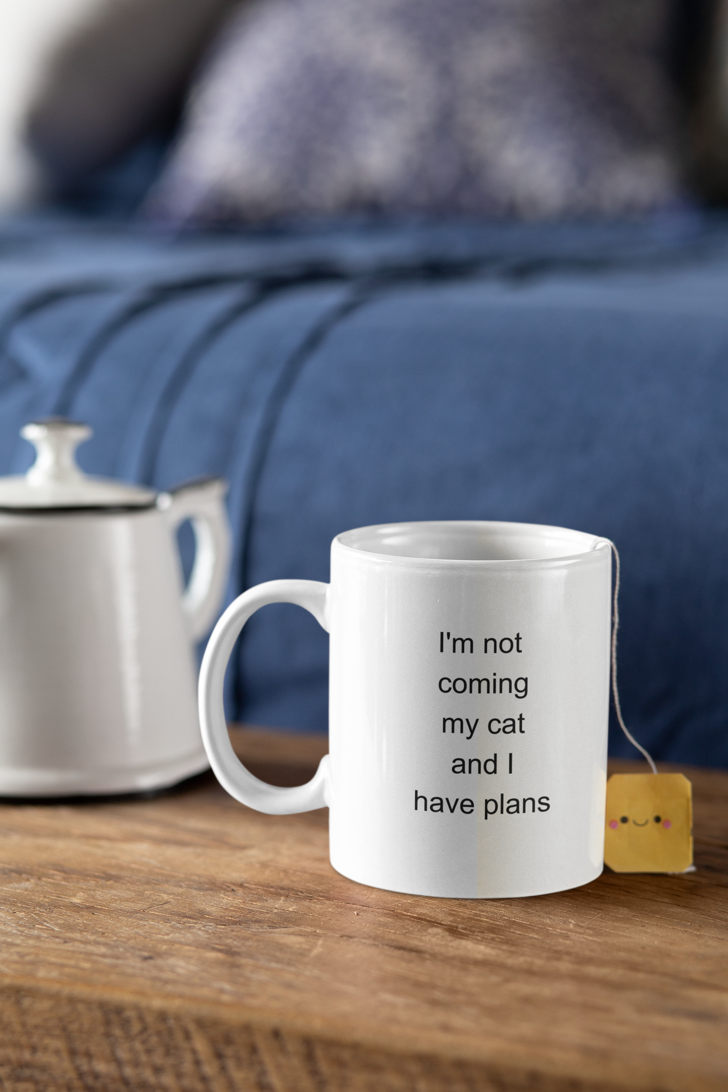 Funny Cat Person Mug, I’m Not Coming My Cat and I Have Plans, Introvert Gift, Cat Mom Coffee Mug, Pet Lover Humor