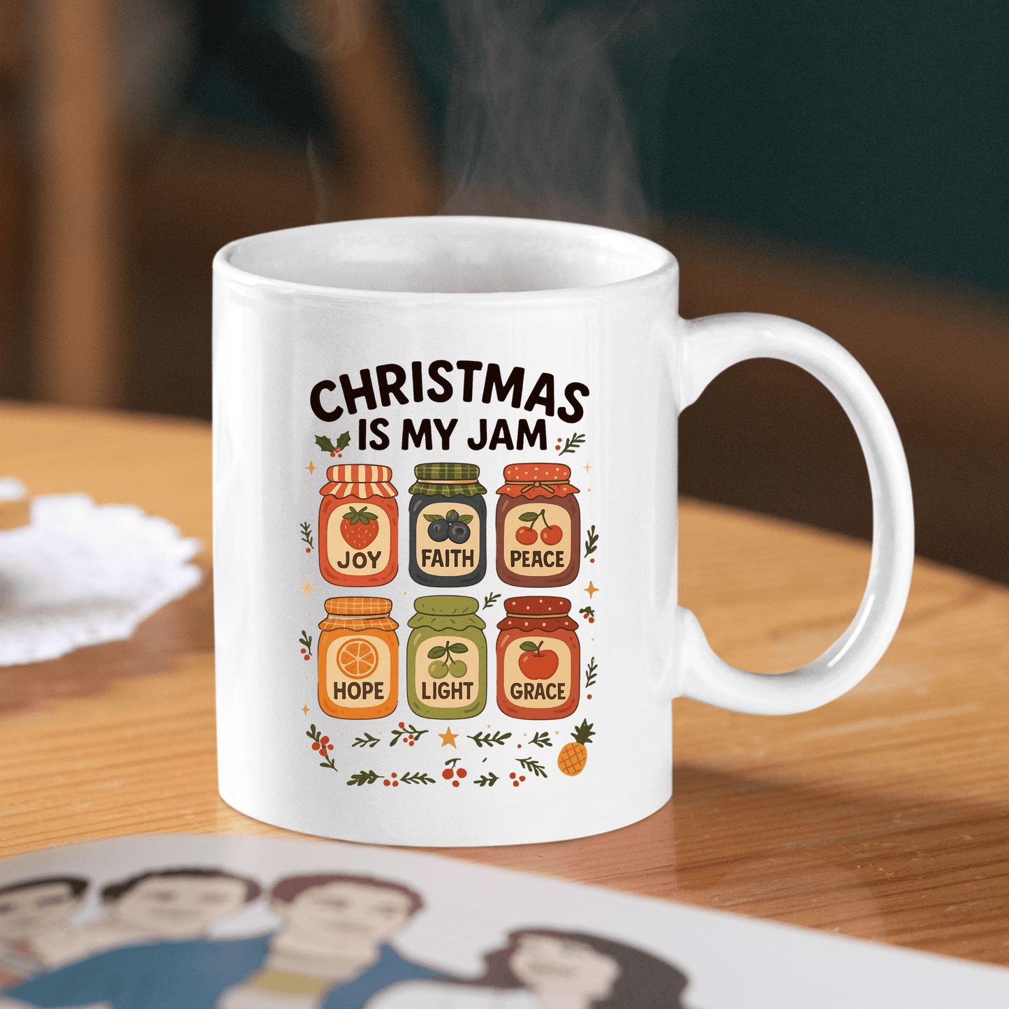 Christmas Is My Jam Funny Holiday Mug - Granville Designs
