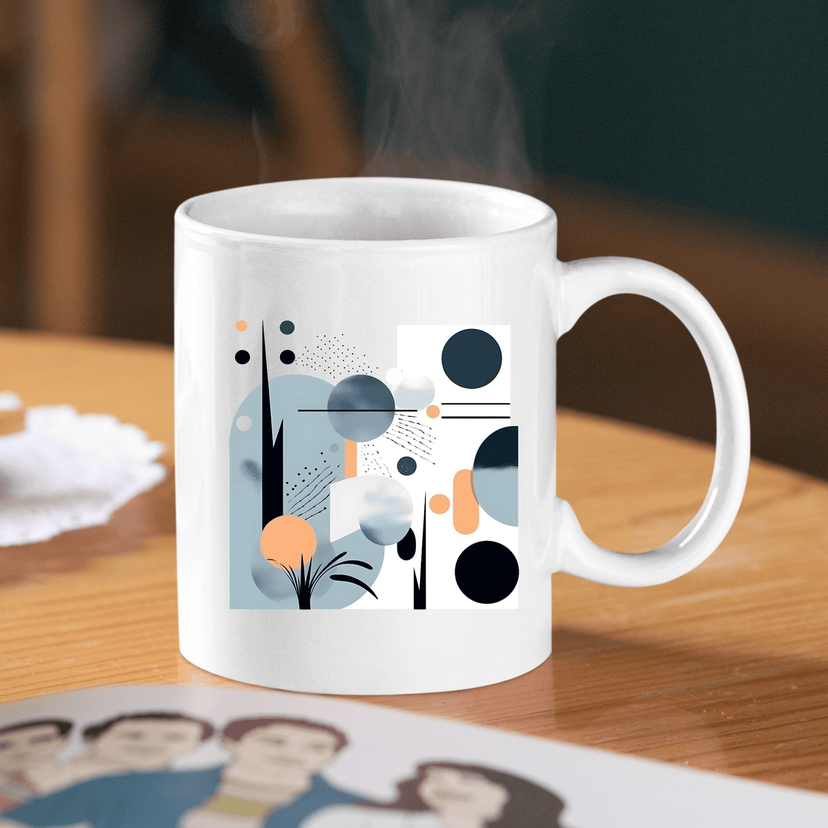 Coastal Sunrise Mid Century Modern Mug - Granville Designs