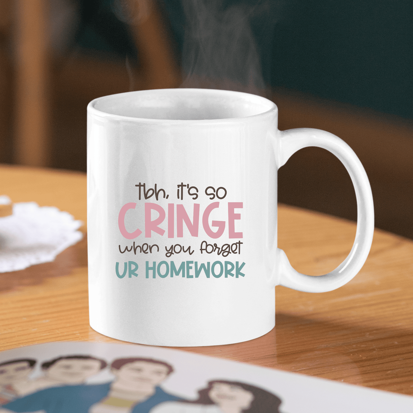 Forgot Homework Teacher Mug | Funny Classroom Gift - Granville Designs