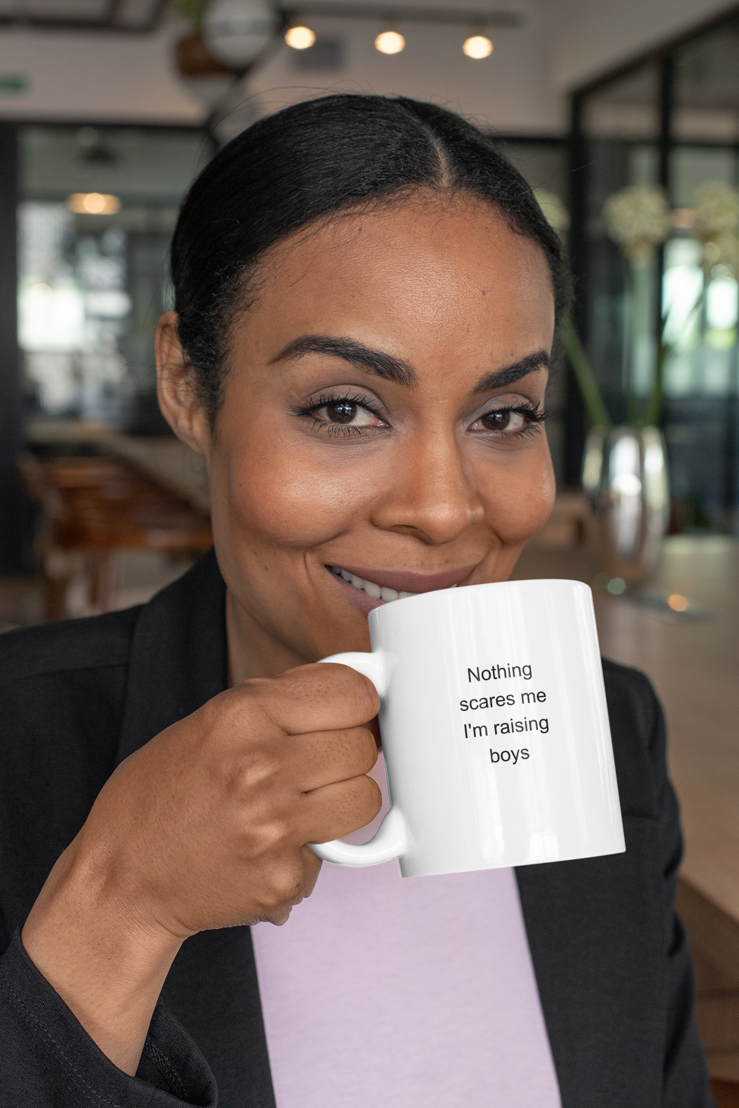 Nothing Scares Me I'm Raising Boys Mug, Funny Boy Mom Gift, Coffee Mug for Moms of Boys, Chaos Coordinator Humor