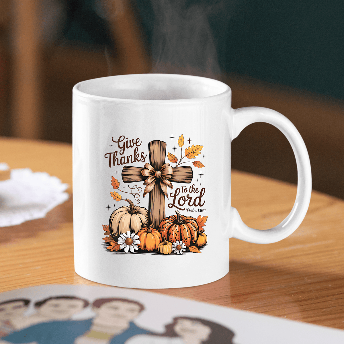 Give Thanks to the Lord Fall Mug - Granville Designs