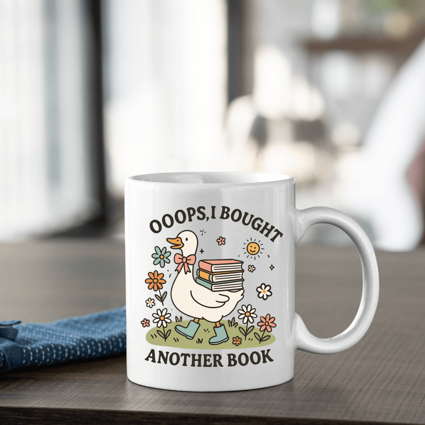 Book Lover Mug | Ooops, I Bought Another Book Goose - Granville Designs