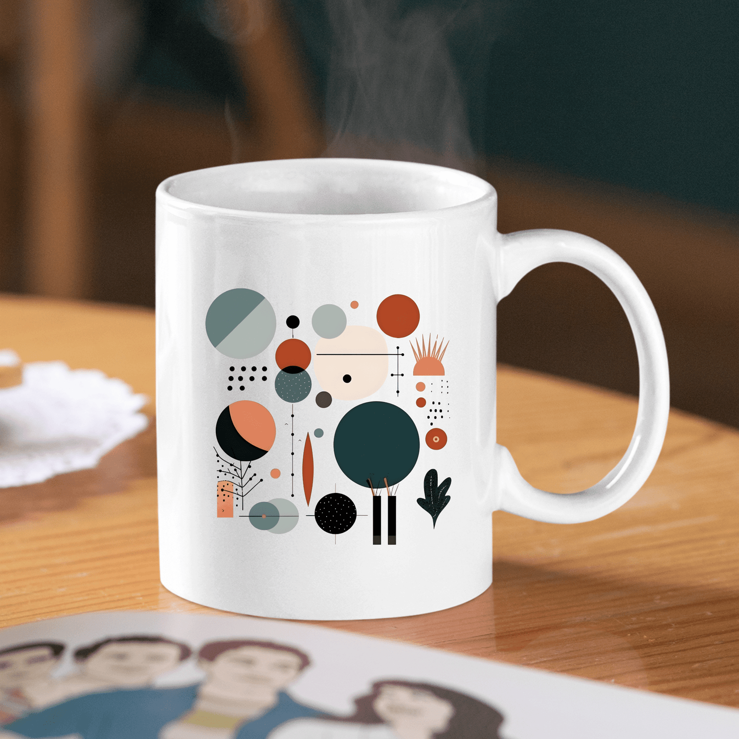 Harvest Sun Mid Century Modern Mug - Granville Designs