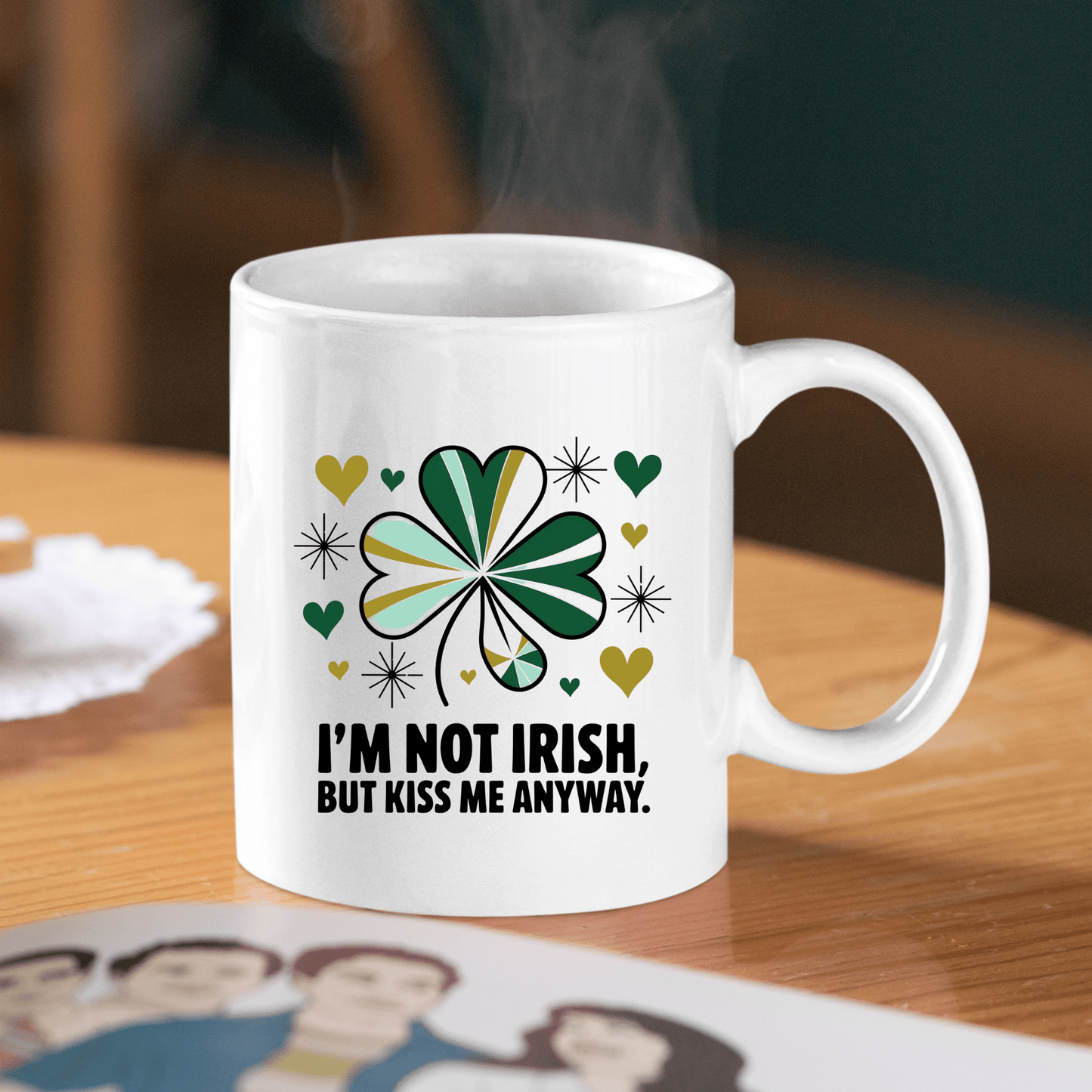Kiss Me Anyway Mug | Funny St. Patrick’s Day Gift - Granville Designs