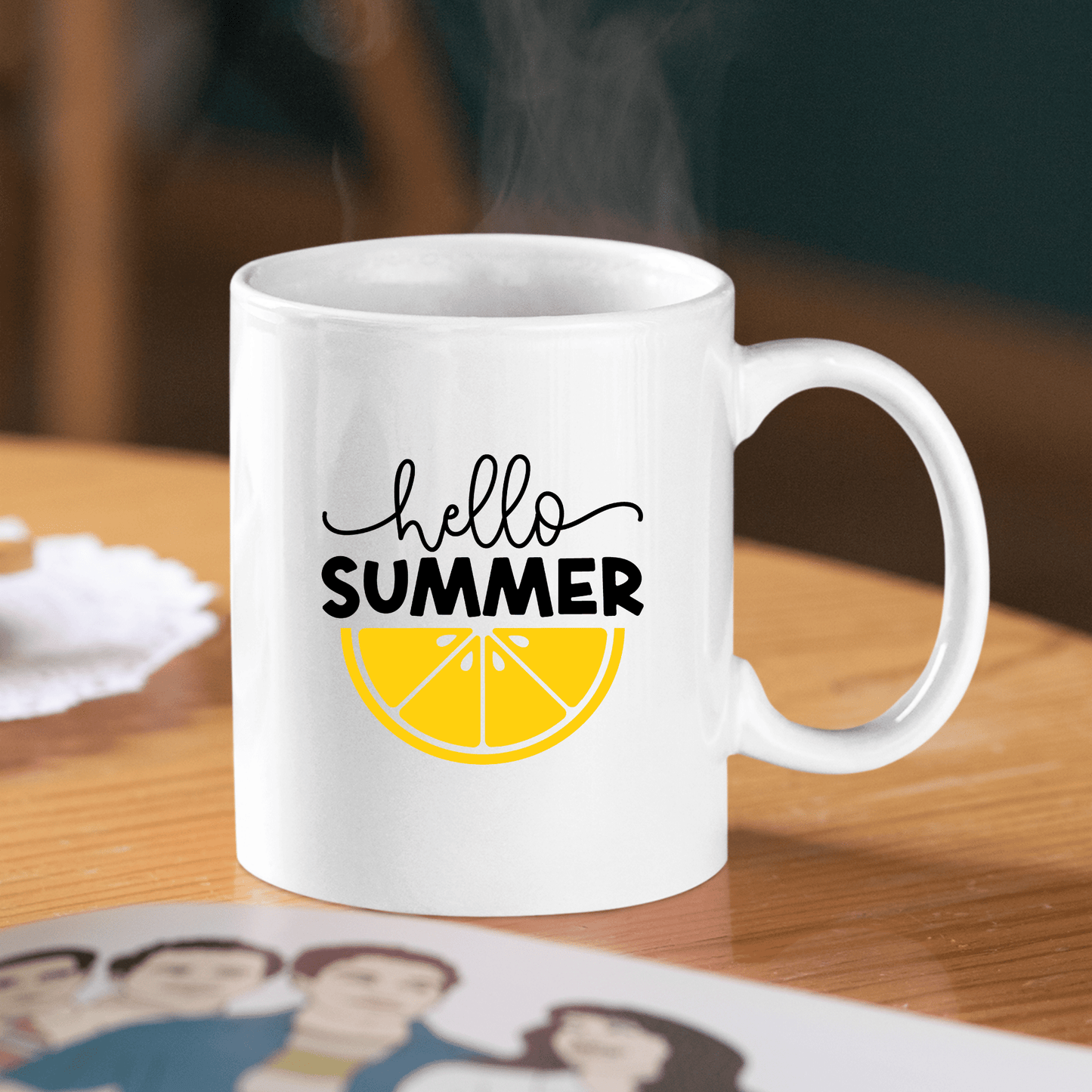 Hello Summer Mug | Lemon Summer Coffee Mug - Granville Designs