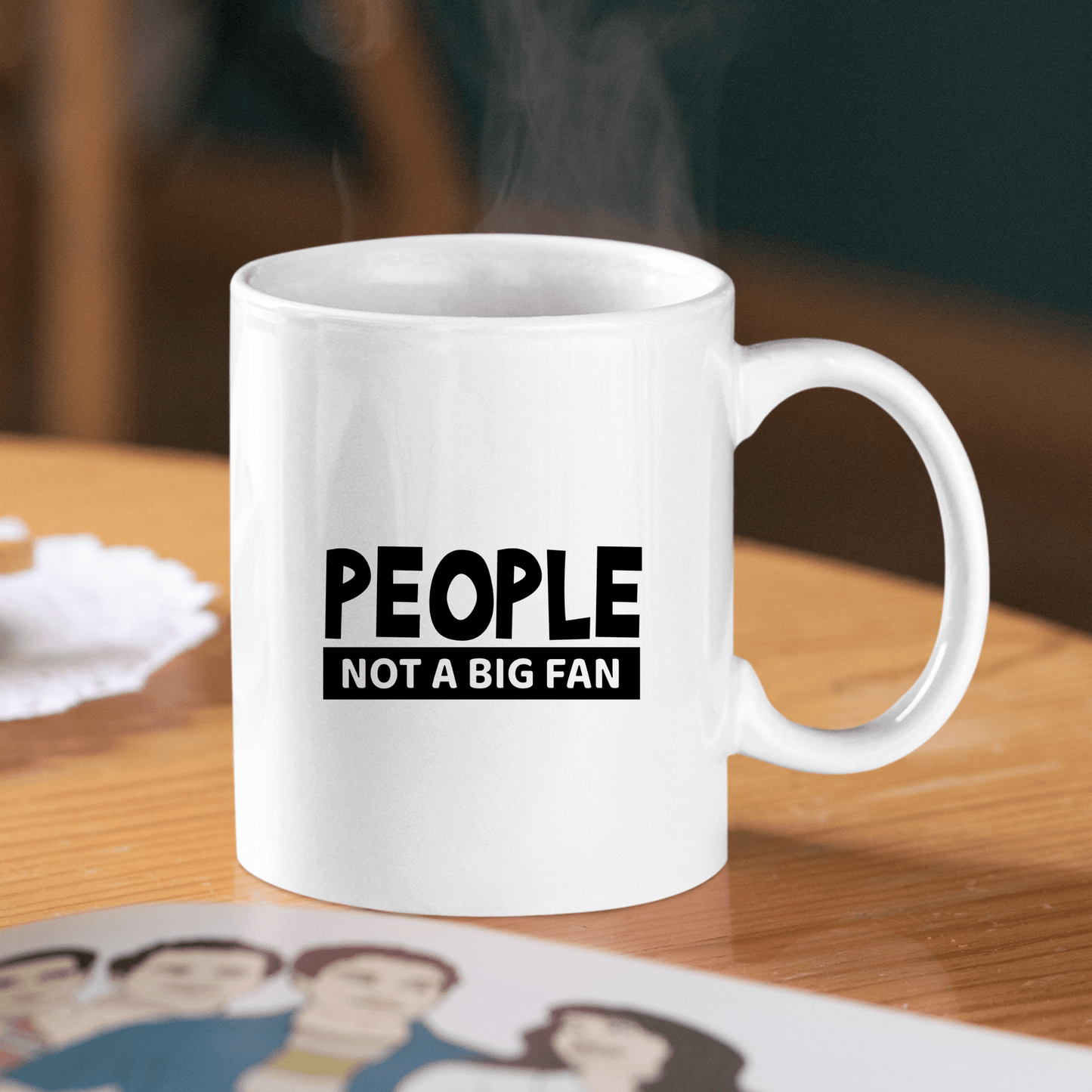 People Not a Big Fan Mug | Funny Introvert Coffee Cup - Granville Designs