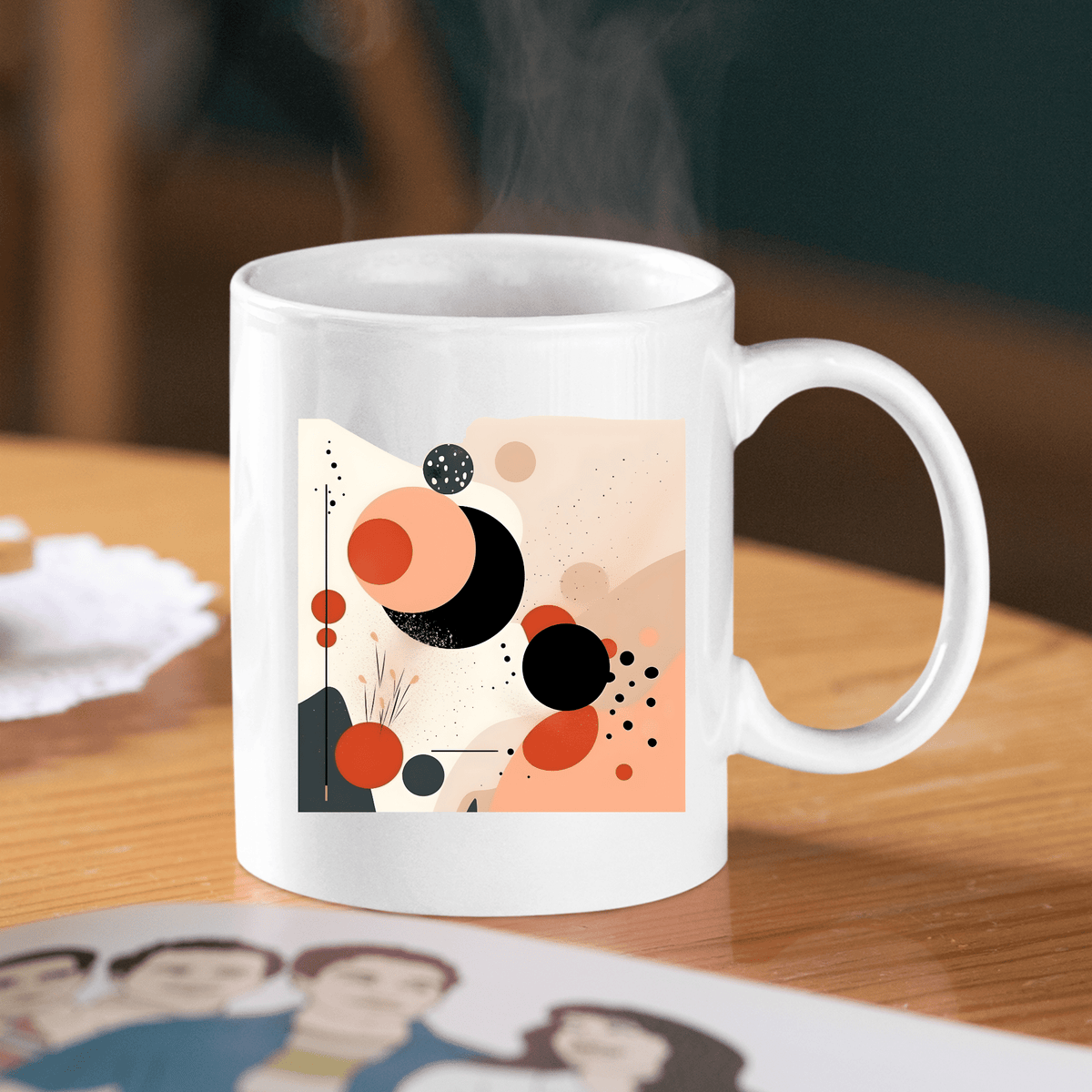Solar Bloom Mid Century Modern Mug - Granville Designs