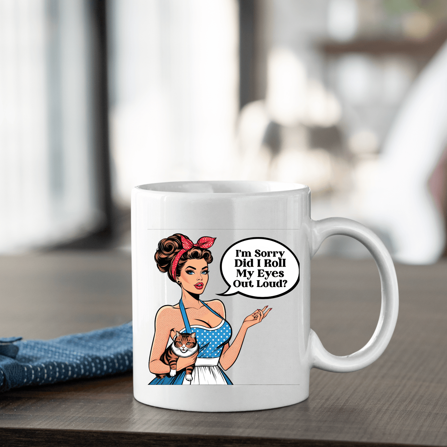 Did I Roll My Eyes Out Loud Mug | Funny Retro Coffee Gift - Granville Designs