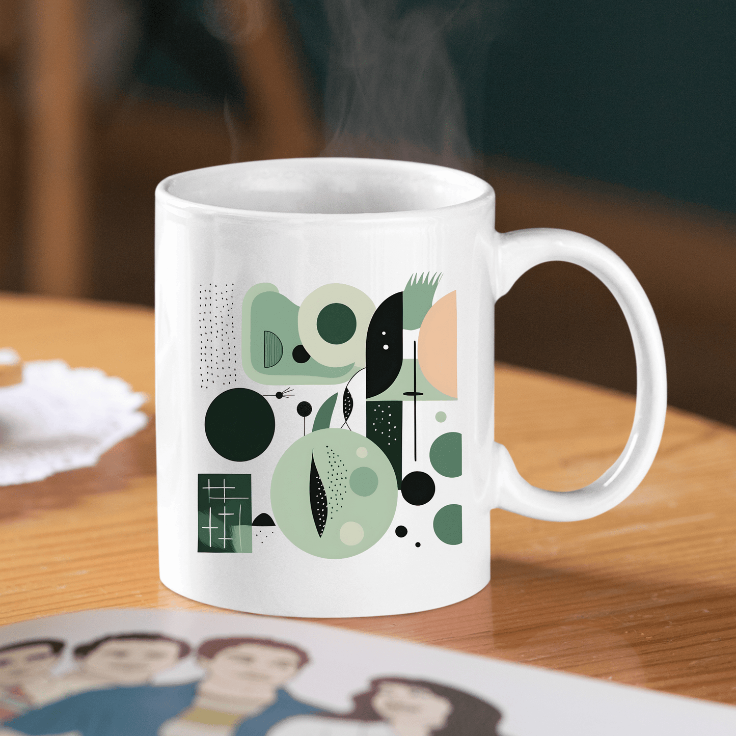 Spring Geometry Mid Century Modern Mug - Granville Designs