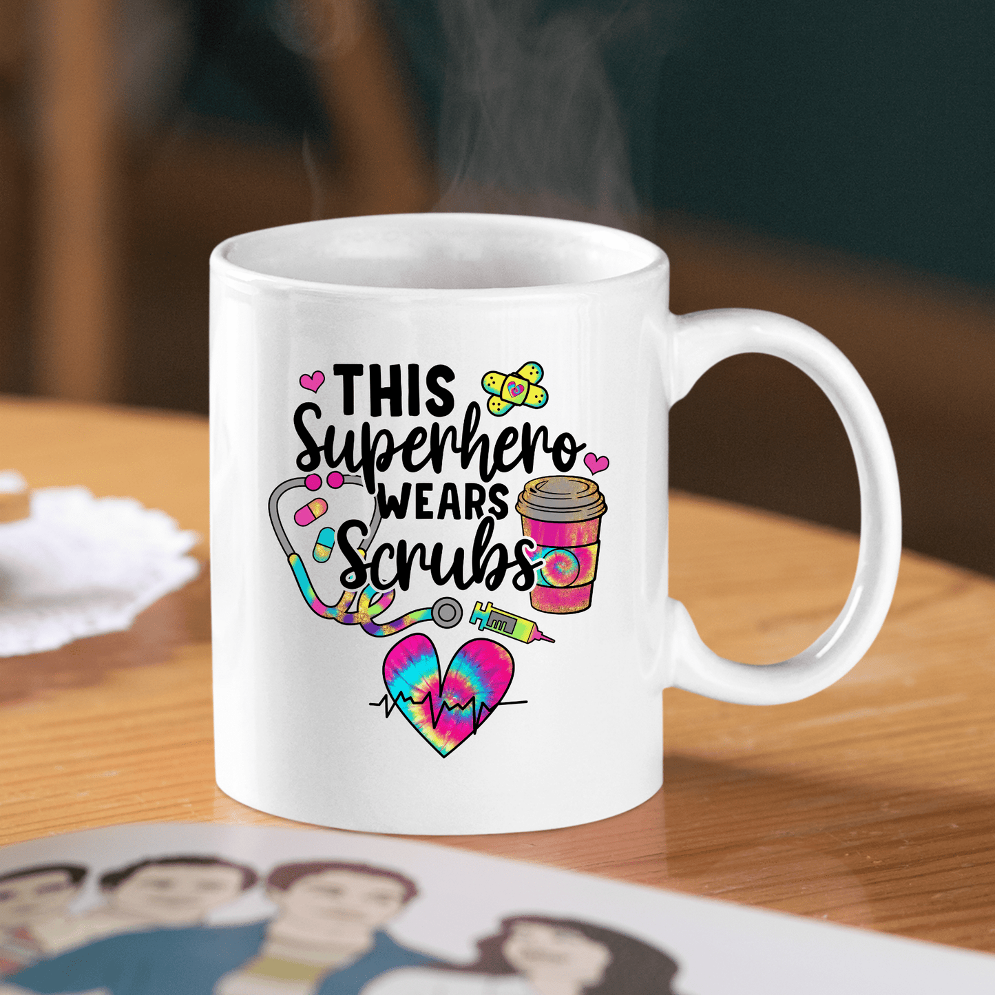 This Superhero Wears Scrubs Mug | Nurse Appreciation Gift - Granville Designs