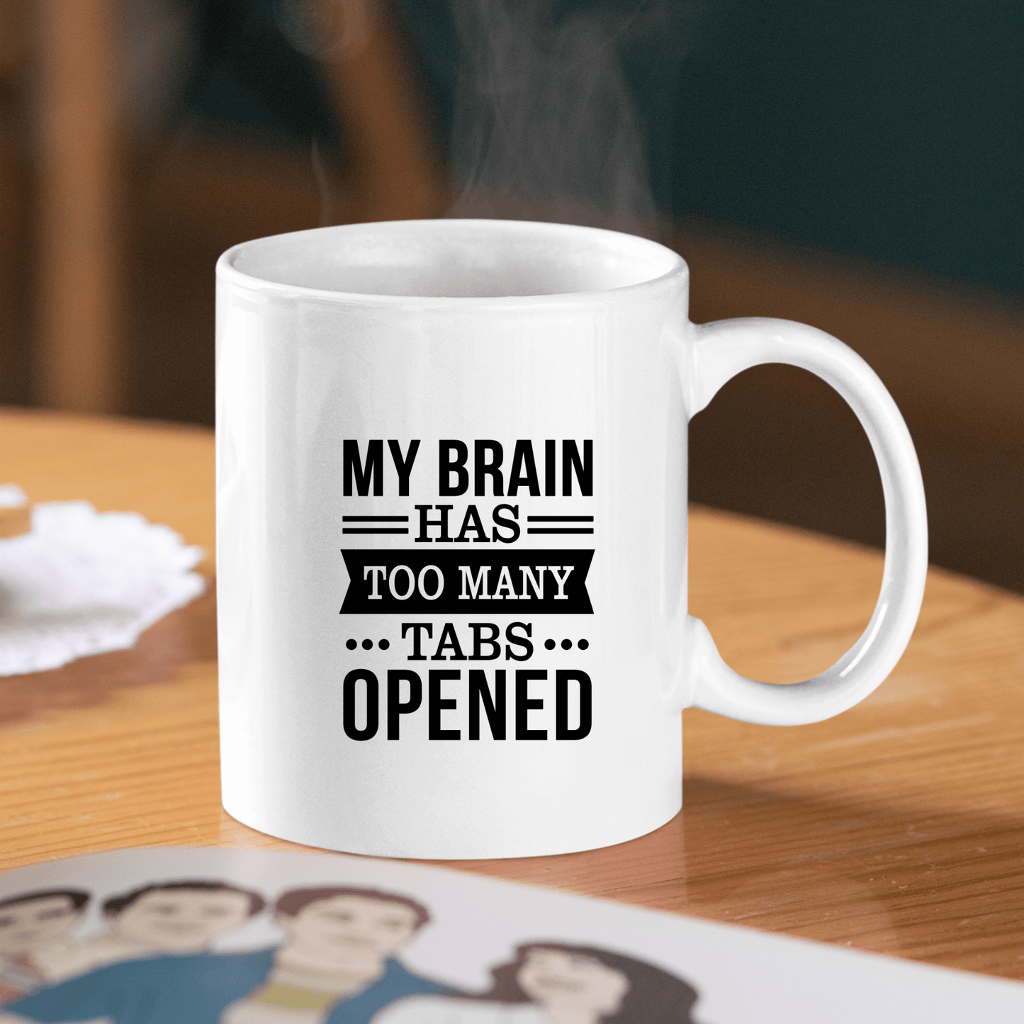 Too Many Tabs Mug | Funny Overthinking Coffee Cup - Granville Designs