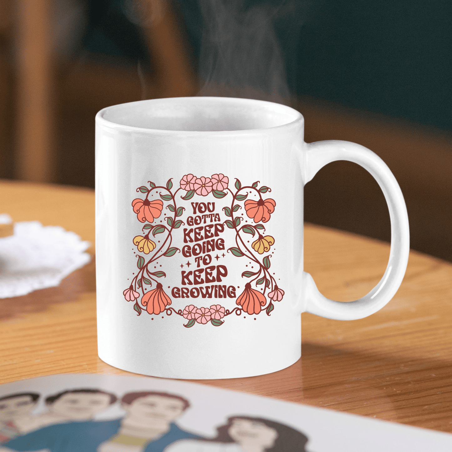 Keep Going Keep Growing Mug | Inspirational Gift - Granville Designs
