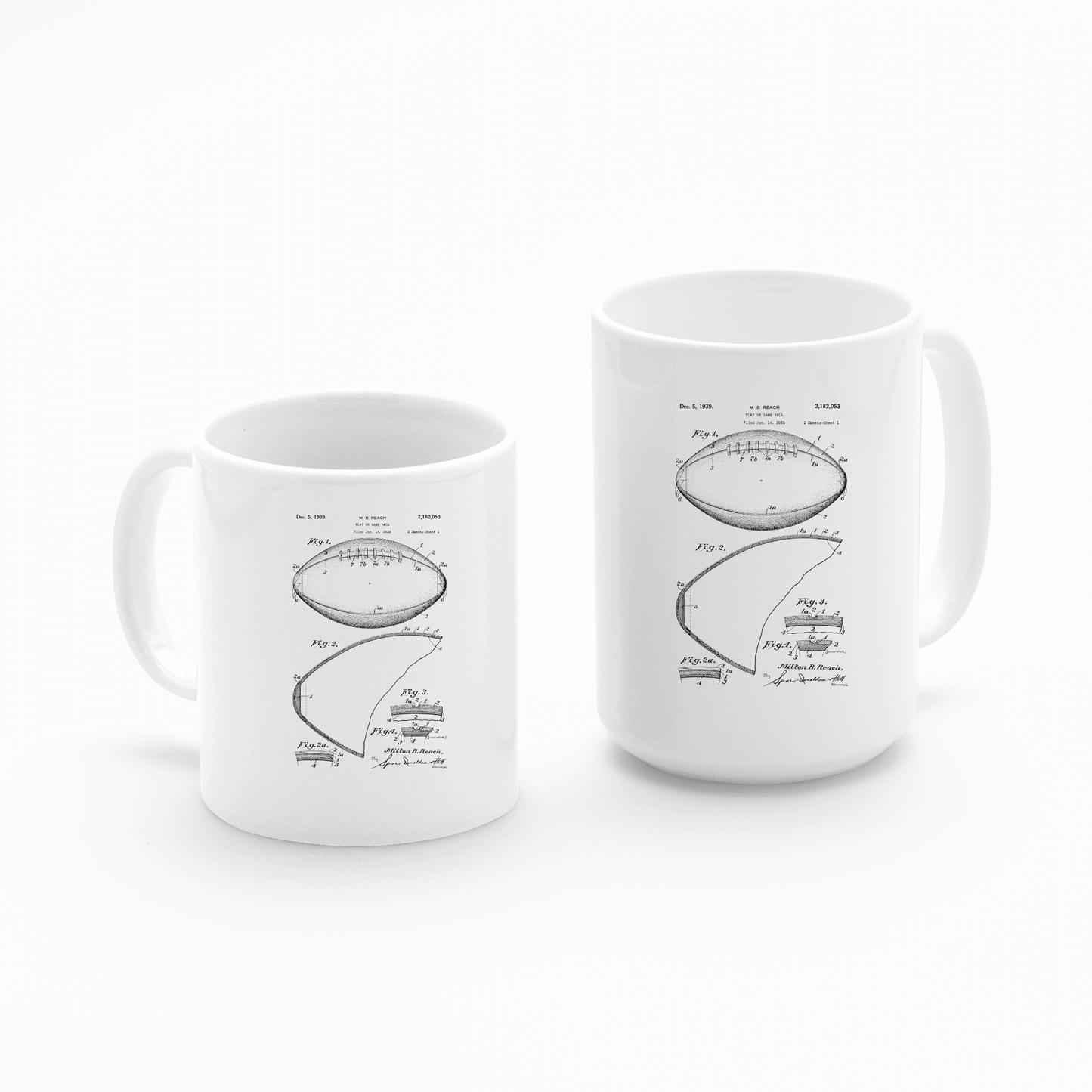 American Football Patent Mug | Vintage Sports Gift - Granville Designs