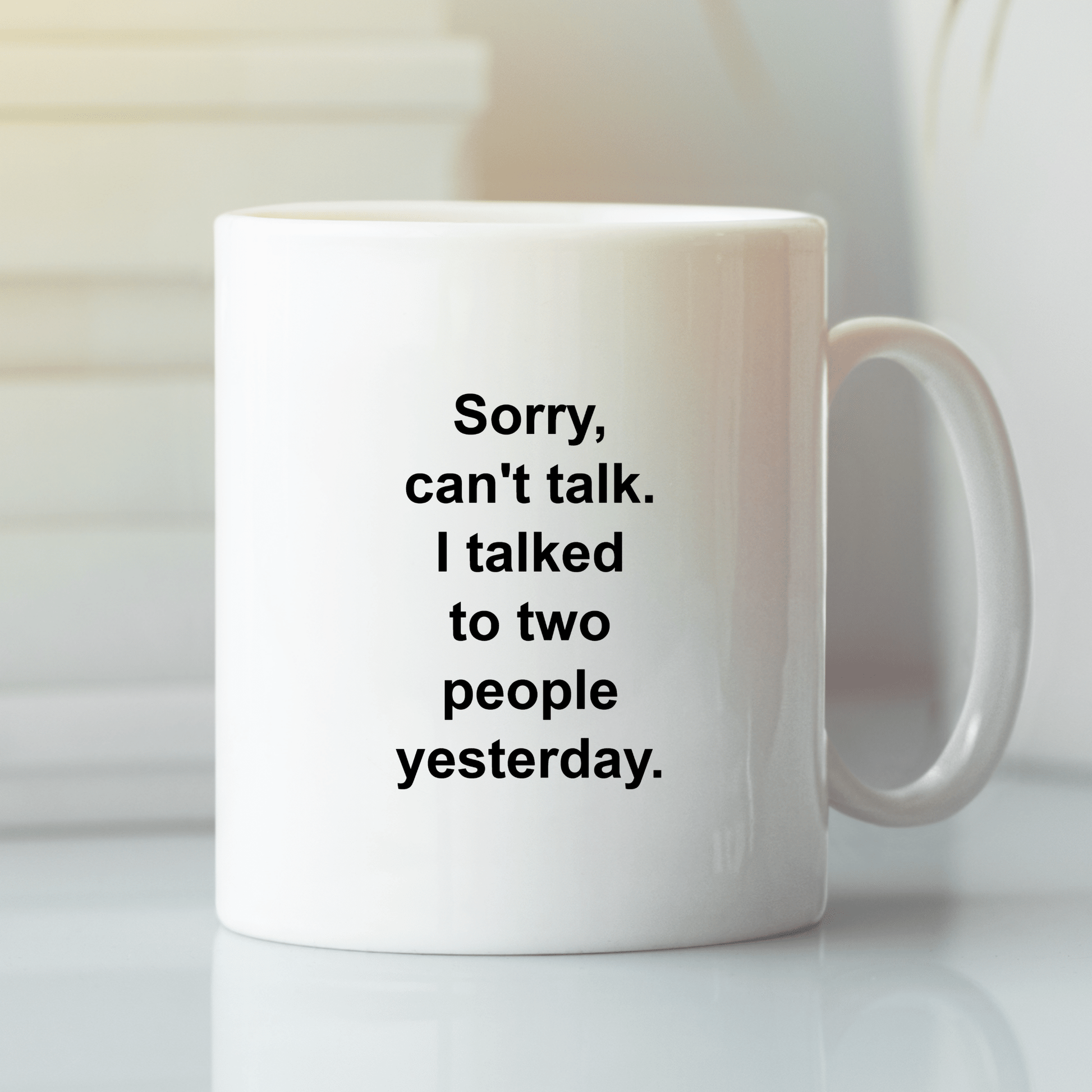 I Talked To Two People Yesterday | Funny Introvert Mug - Granville Designs