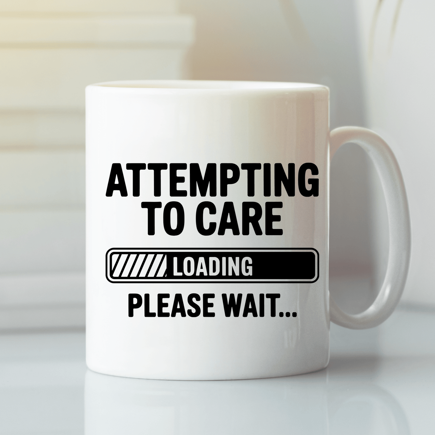 Attempting to Care Loading Please Wait Mug - Granville Designs