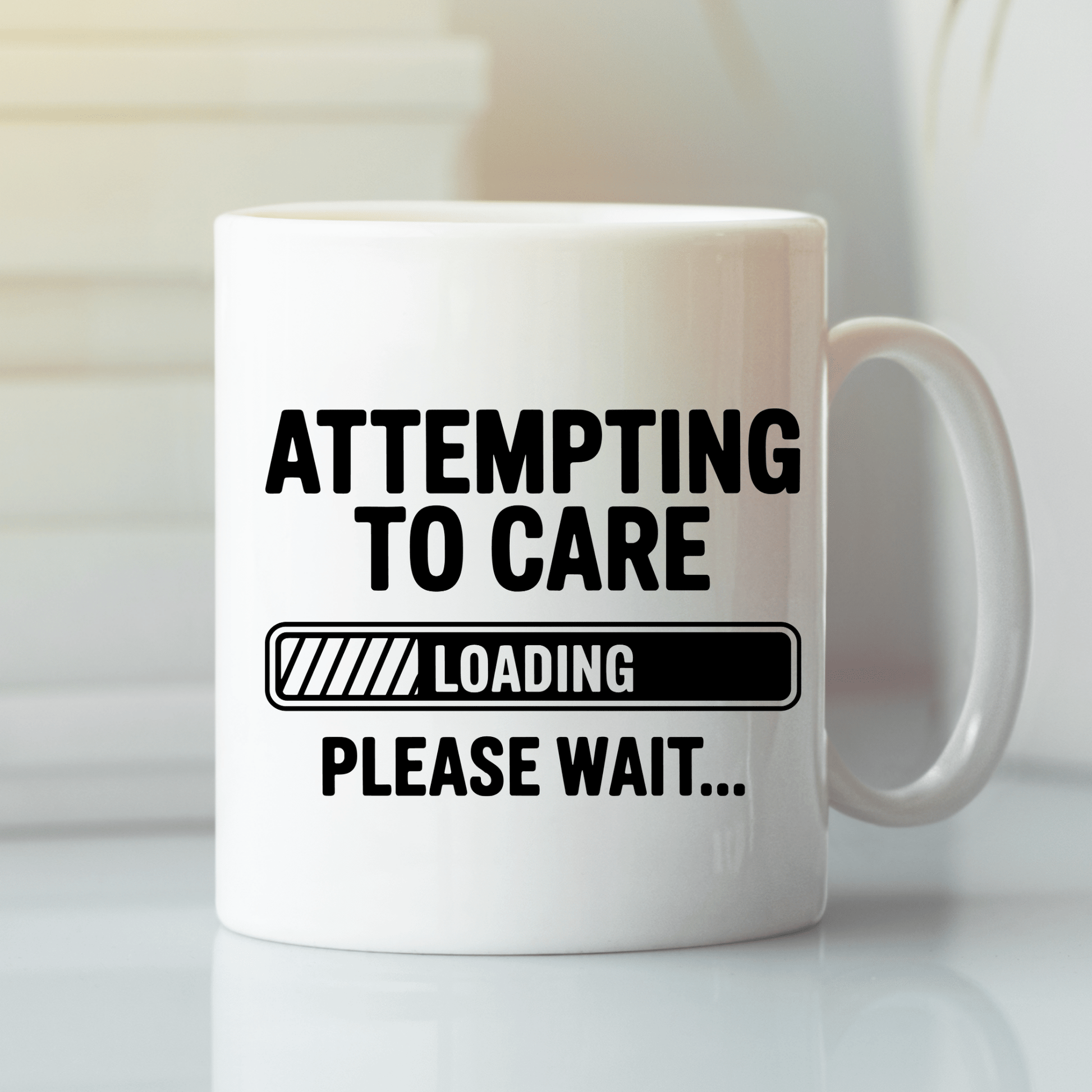 Attempting to Care Loading Please Wait Mug - Granville Designs