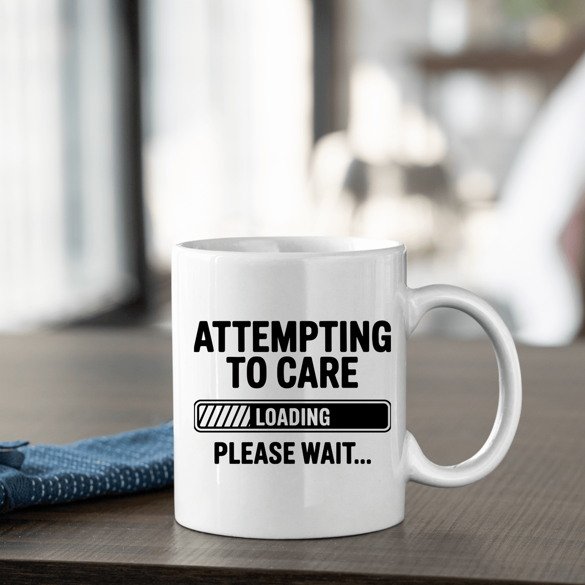 Attempting to Care Loading Please Wait Mug - Granville Designs