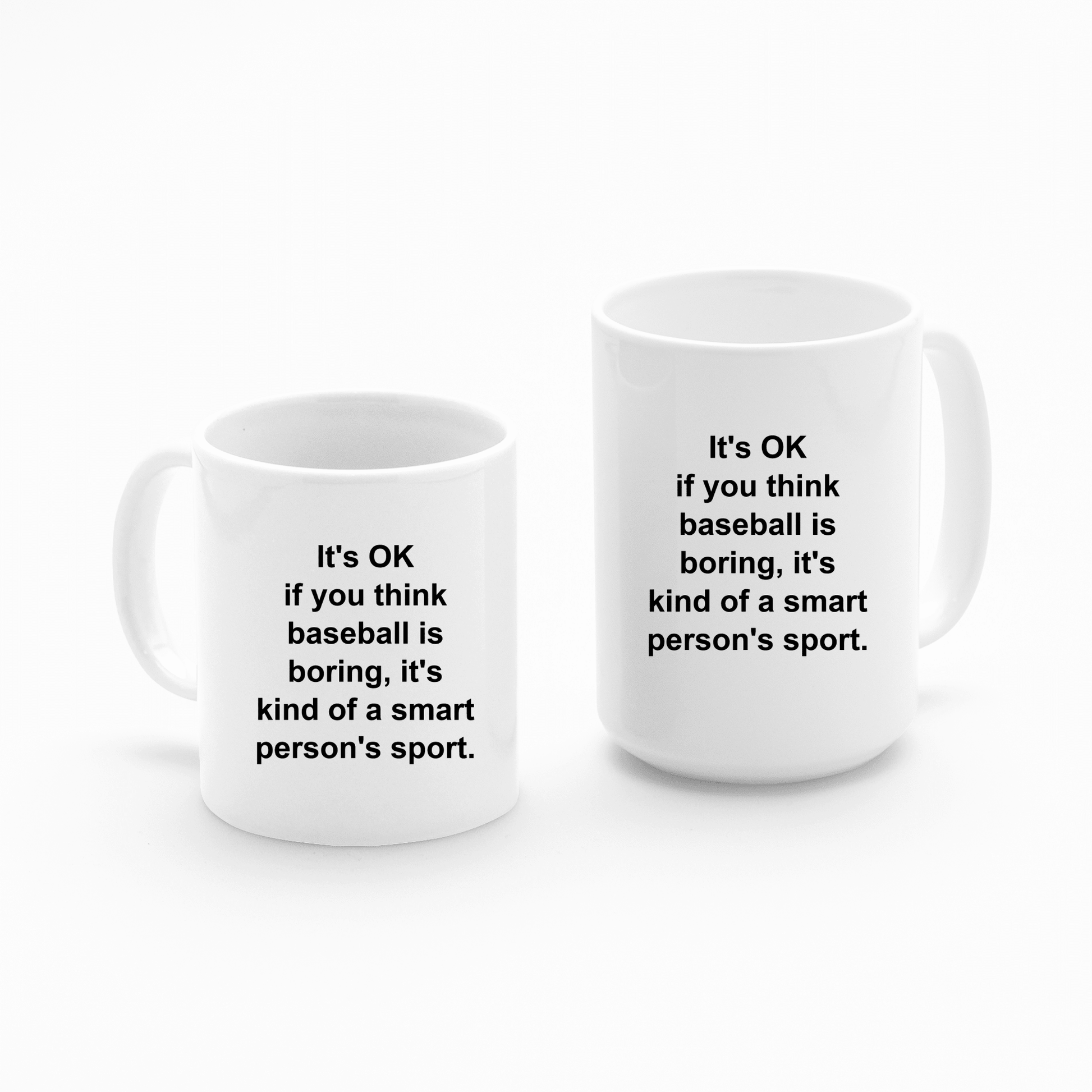 Baseball Is Boring Mug | Smart Person Sport - Granville Designs