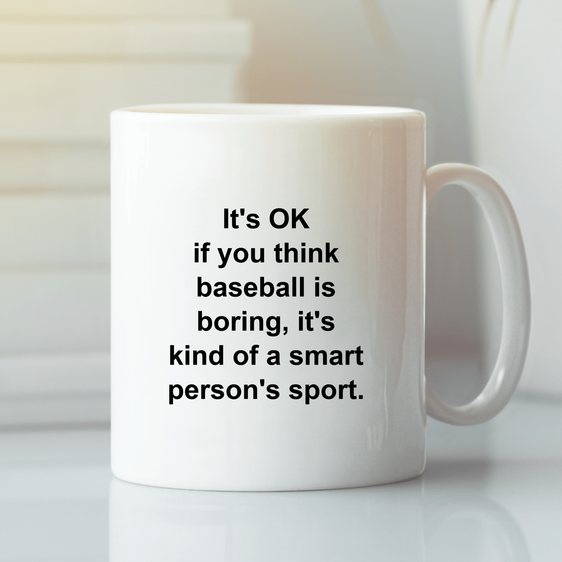 Baseball Is Boring Mug | Smart Person Sport - Granville Designs