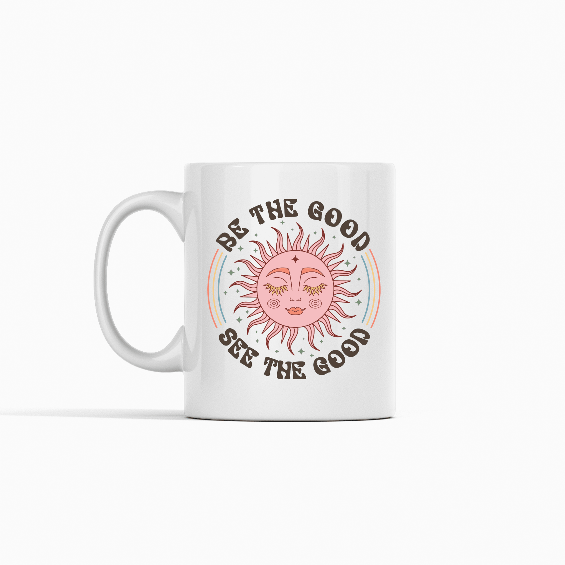 Be The Good See The Good Mug | Positive Retro Sun Mug - Granville Designs