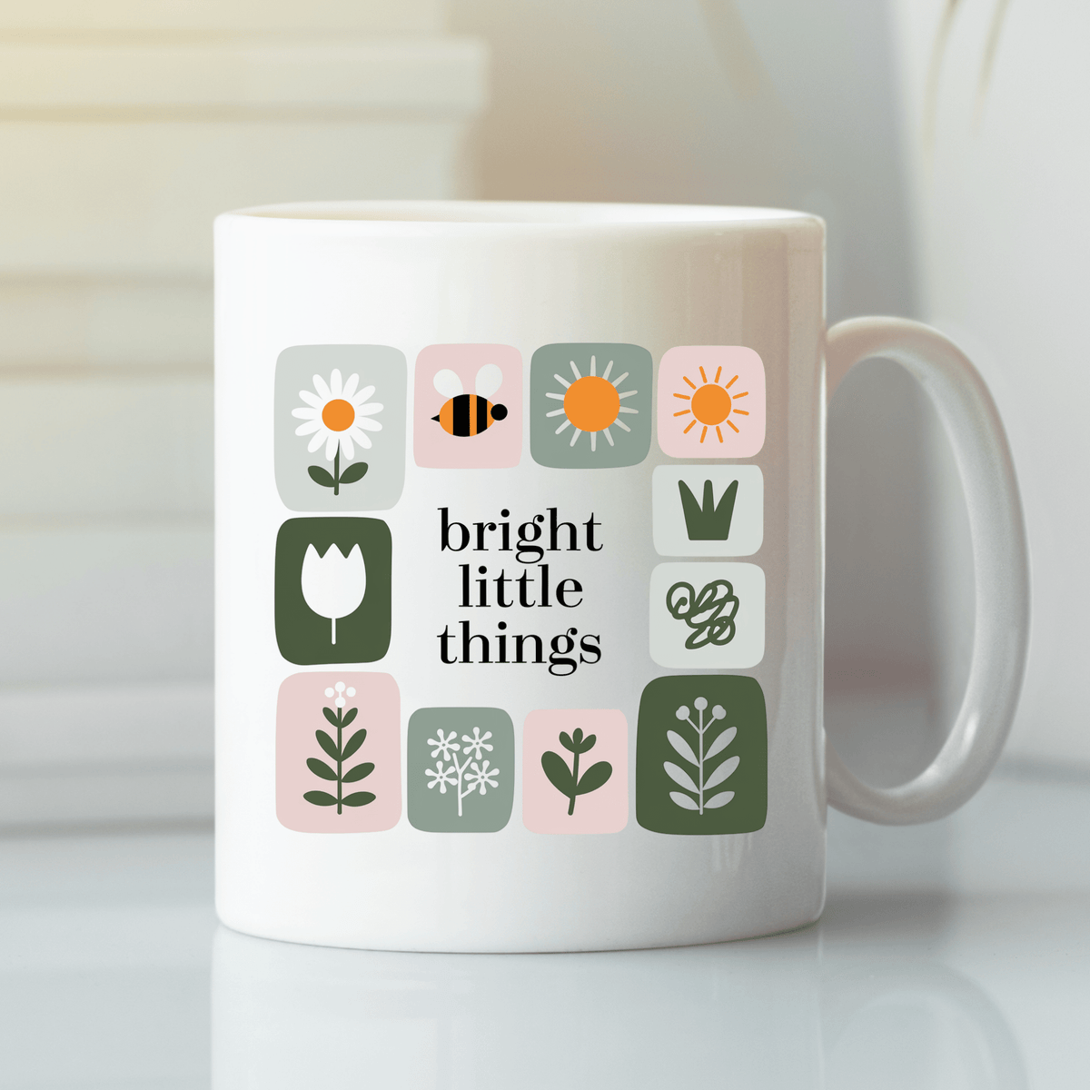 Bright Little Things Mug | Cheerful Spring Coffee Cup - Granville Designs