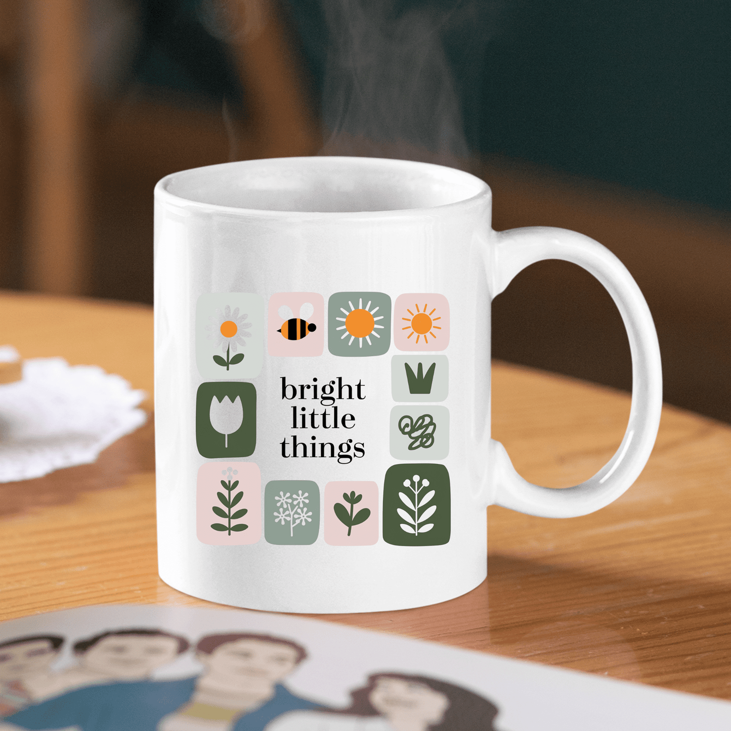 Bright Little Things Mug | Cheerful Spring Coffee Cup - Granville Designs