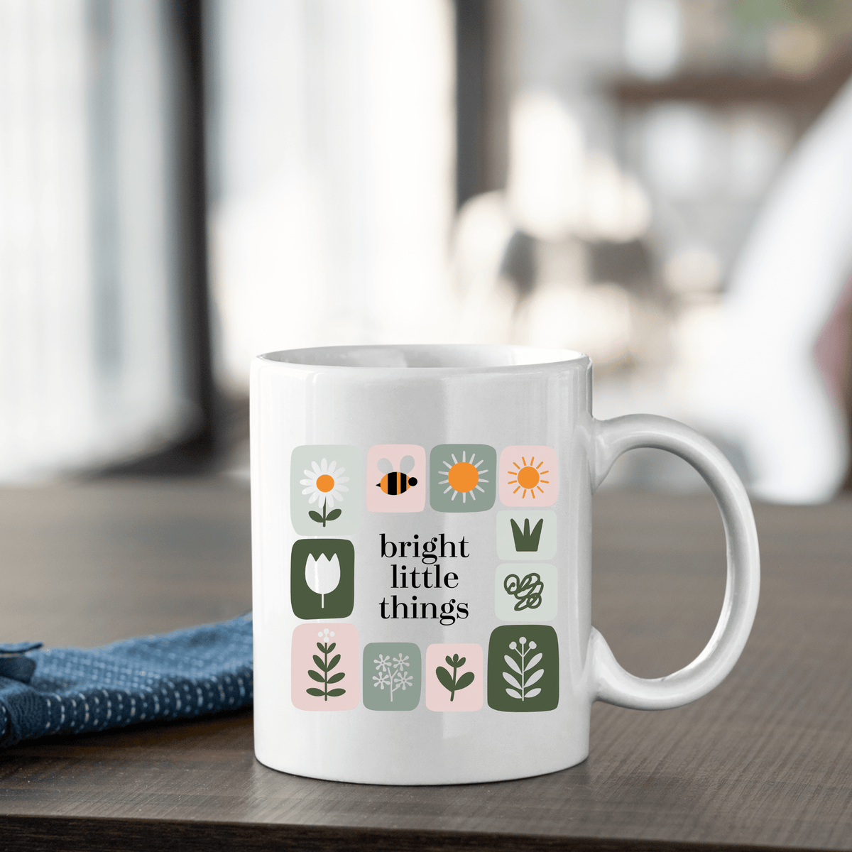 Bright Little Things Mug | Cheerful Spring Coffee Cup - Granville Designs
