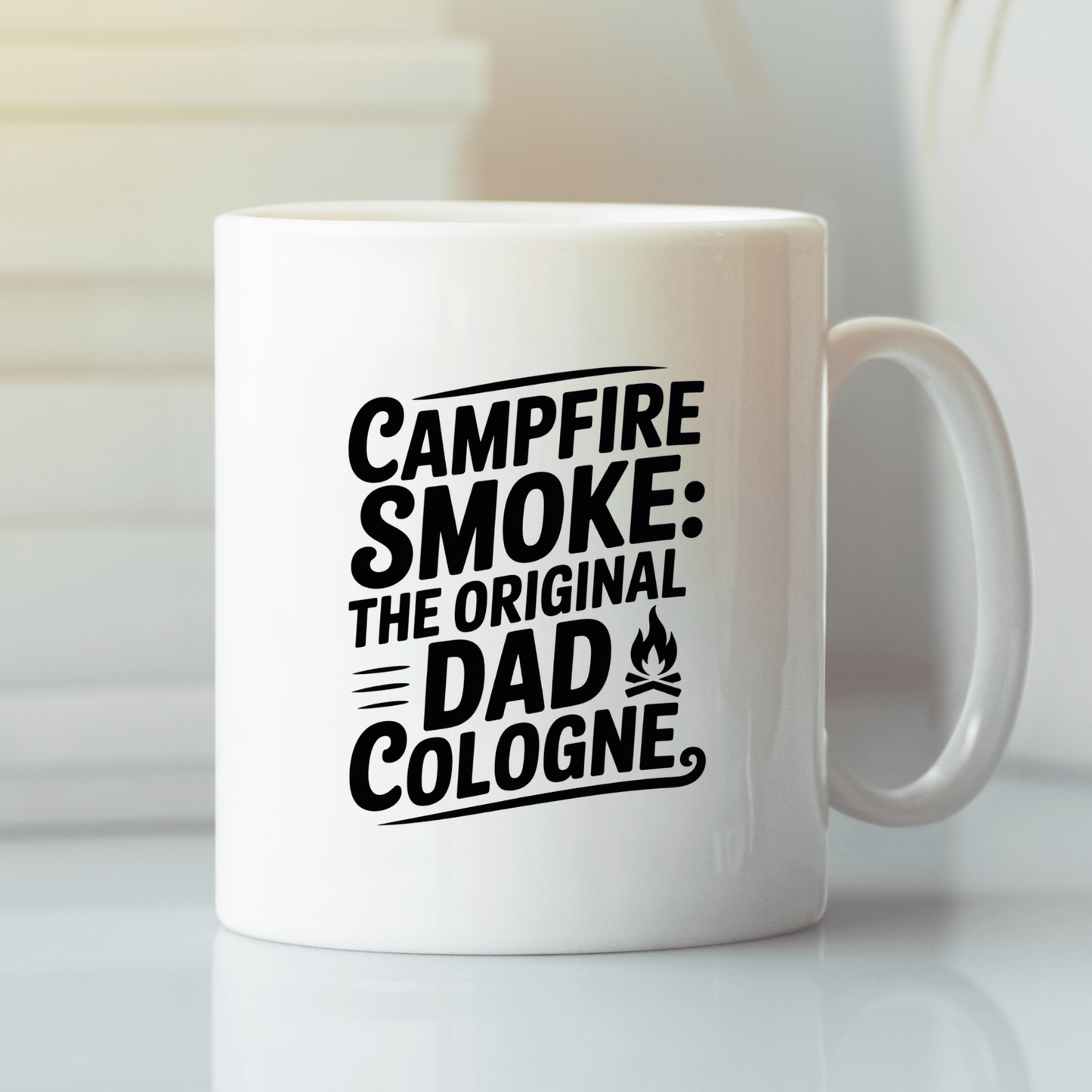 Campfire Smoke Dad Cologne Mug | Funny Camping Dad Gift - Granville Designs