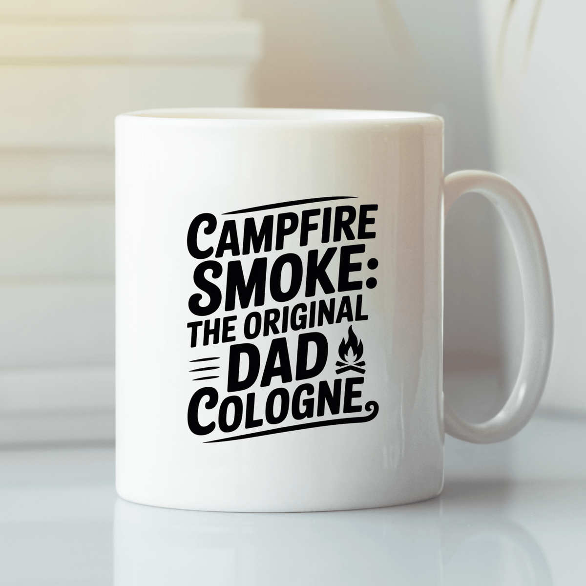 Campfire Smoke Dad Cologne Mug | Funny Camping Dad Gift - Granville Designs
