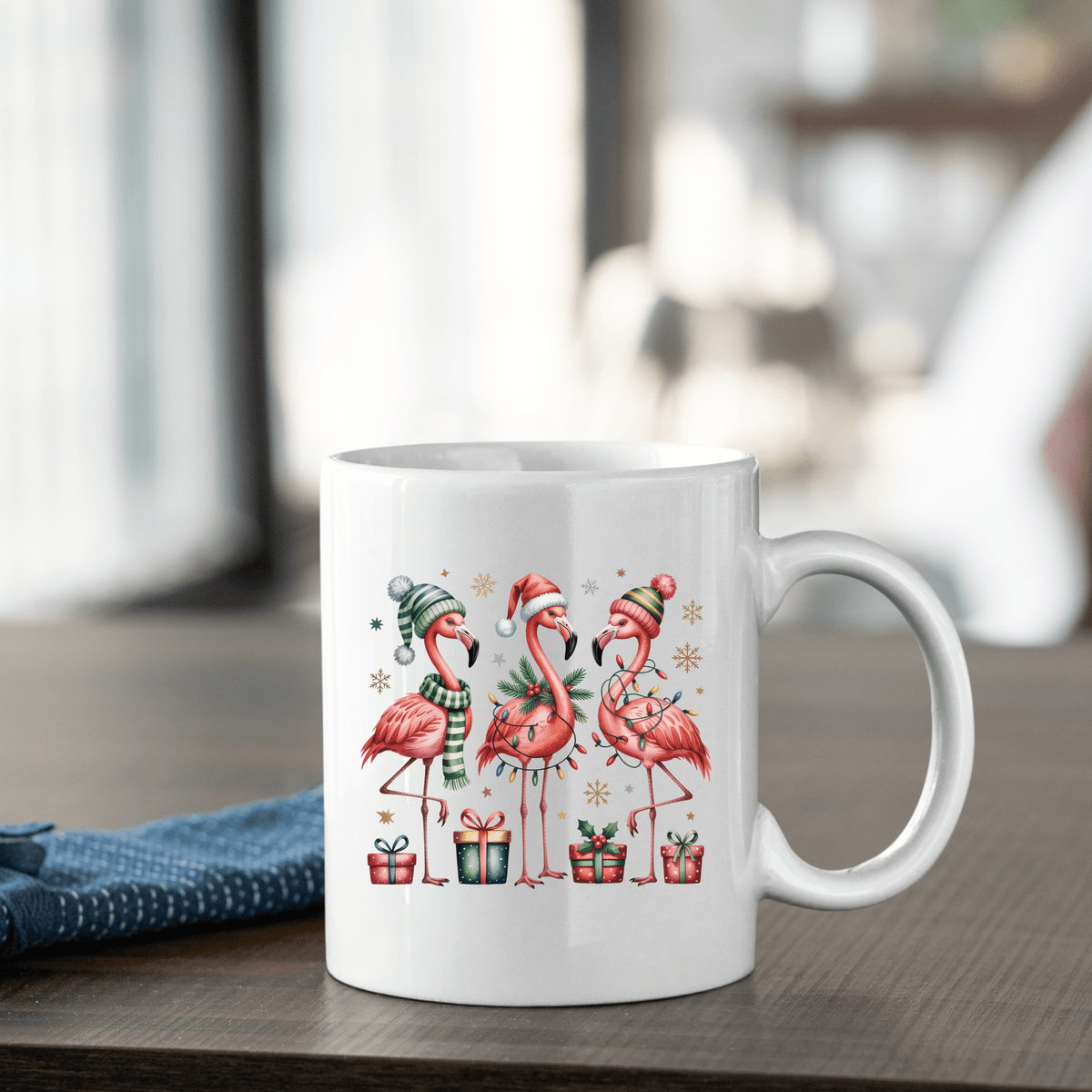 Christmas Flamingo Coffee Mug - Granville Designs