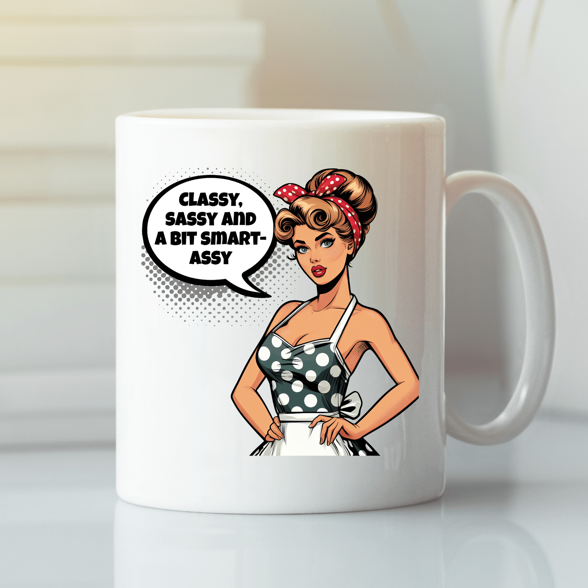Classy Sassy Mug | Funny Retro Smart - Ass Quote Cup - Granville Designs