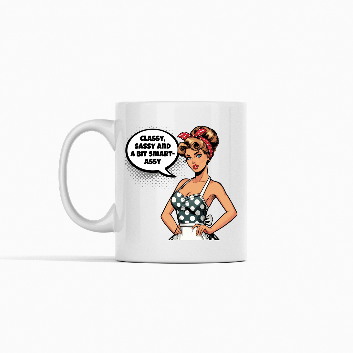 Classy Sassy Mug | Funny Retro Smart - Ass Quote Cup - Granville Designs