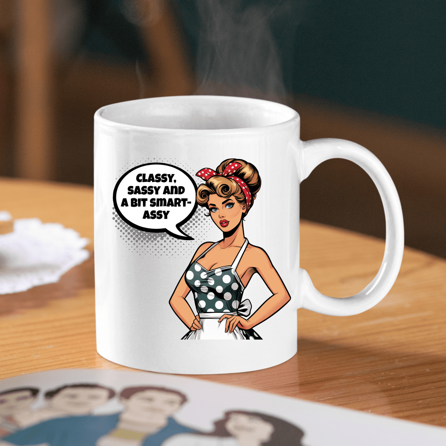 Classy Sassy Mug | Funny Retro Smart - Ass Quote Cup - Granville Designs