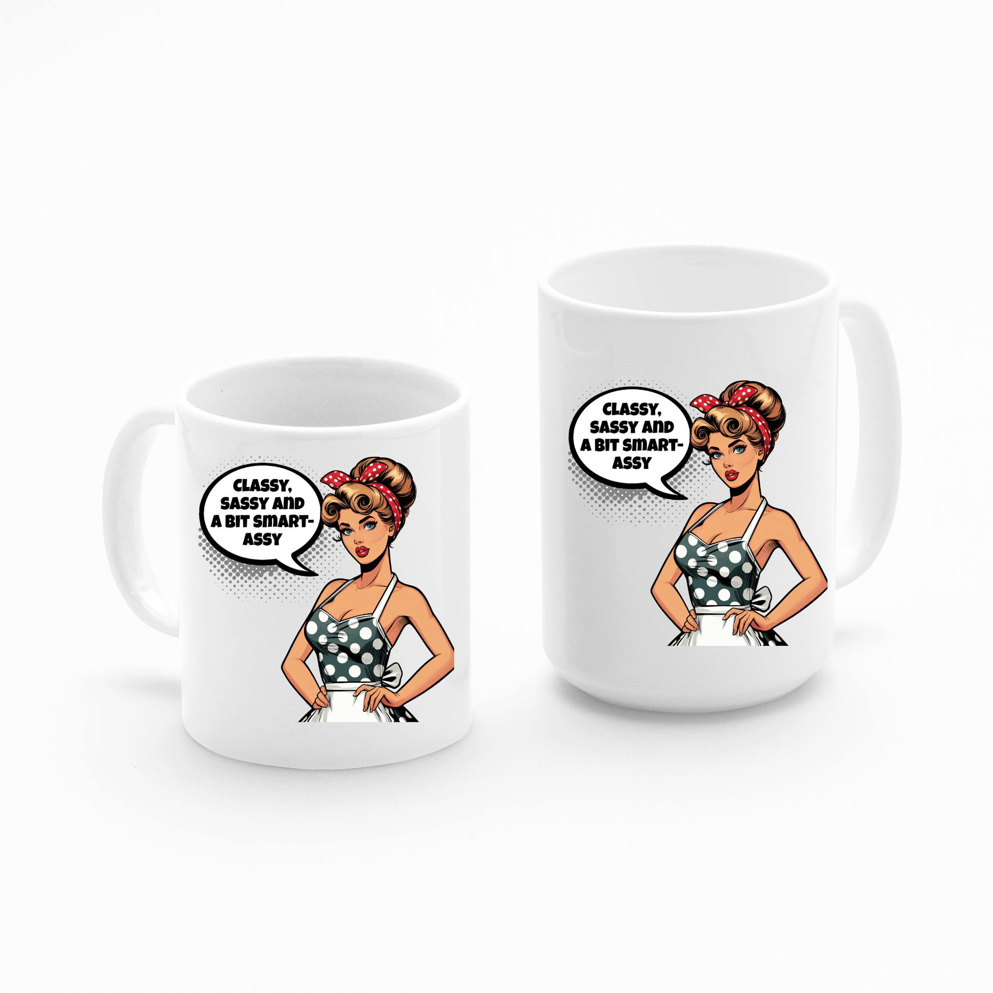 Classy Sassy Mug | Funny Retro Smart - Ass Quote Cup - Granville Designs