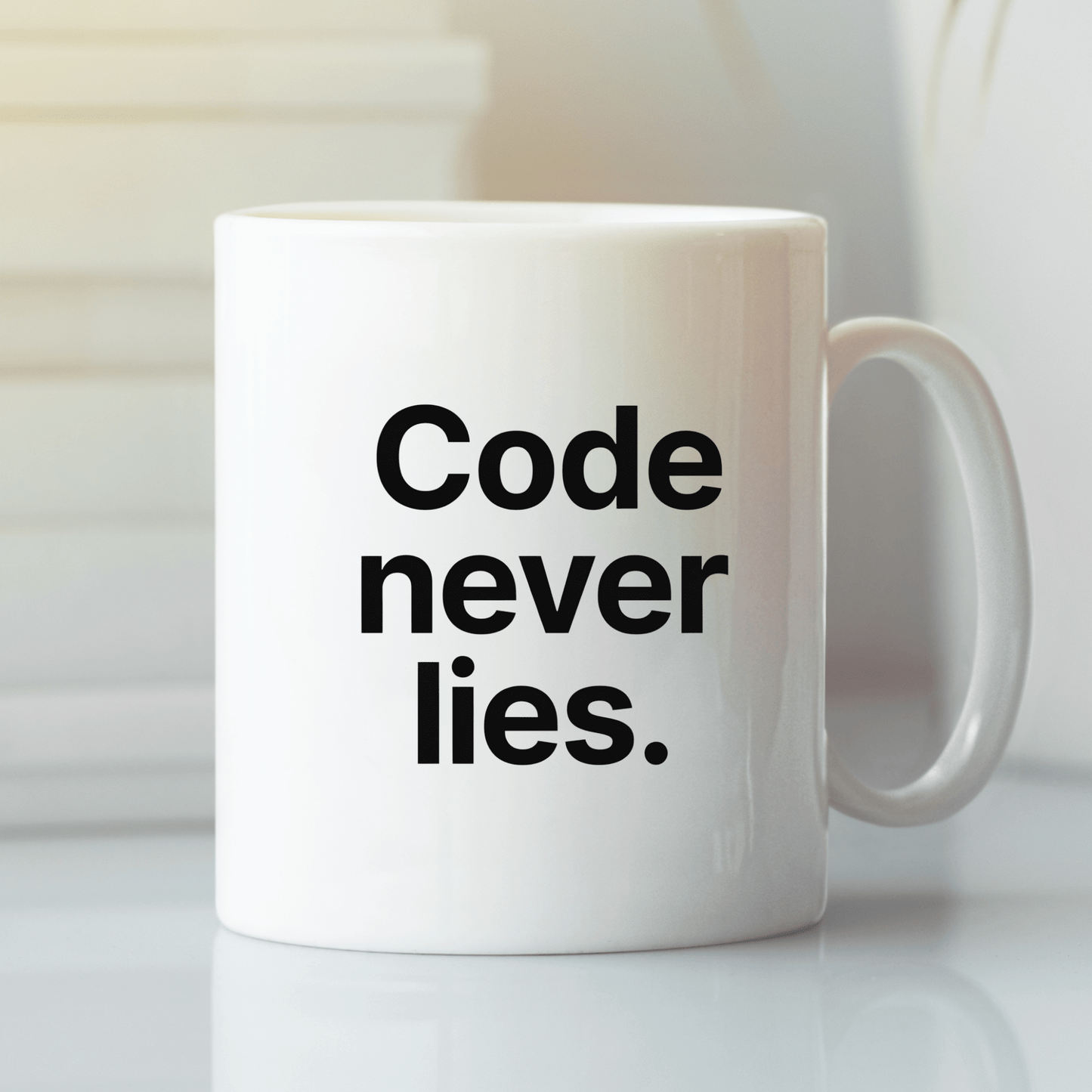 Code Never Lies Mug | Funny Programmer Coffee Mug - Granville Designs