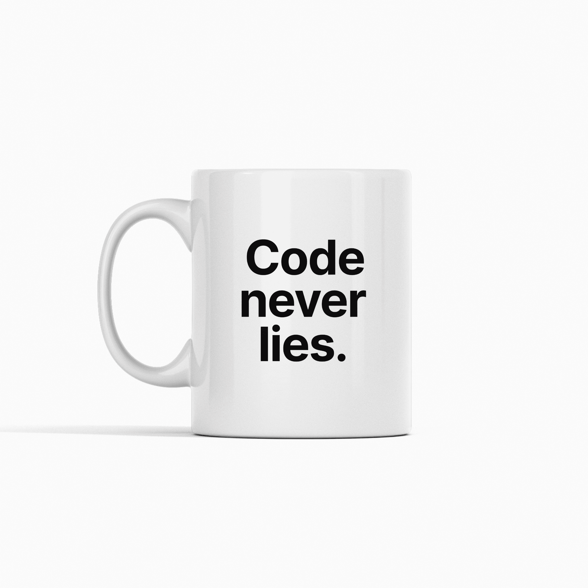Code Never Lies Mug | Funny Programmer Coffee Mug - Granville Designs