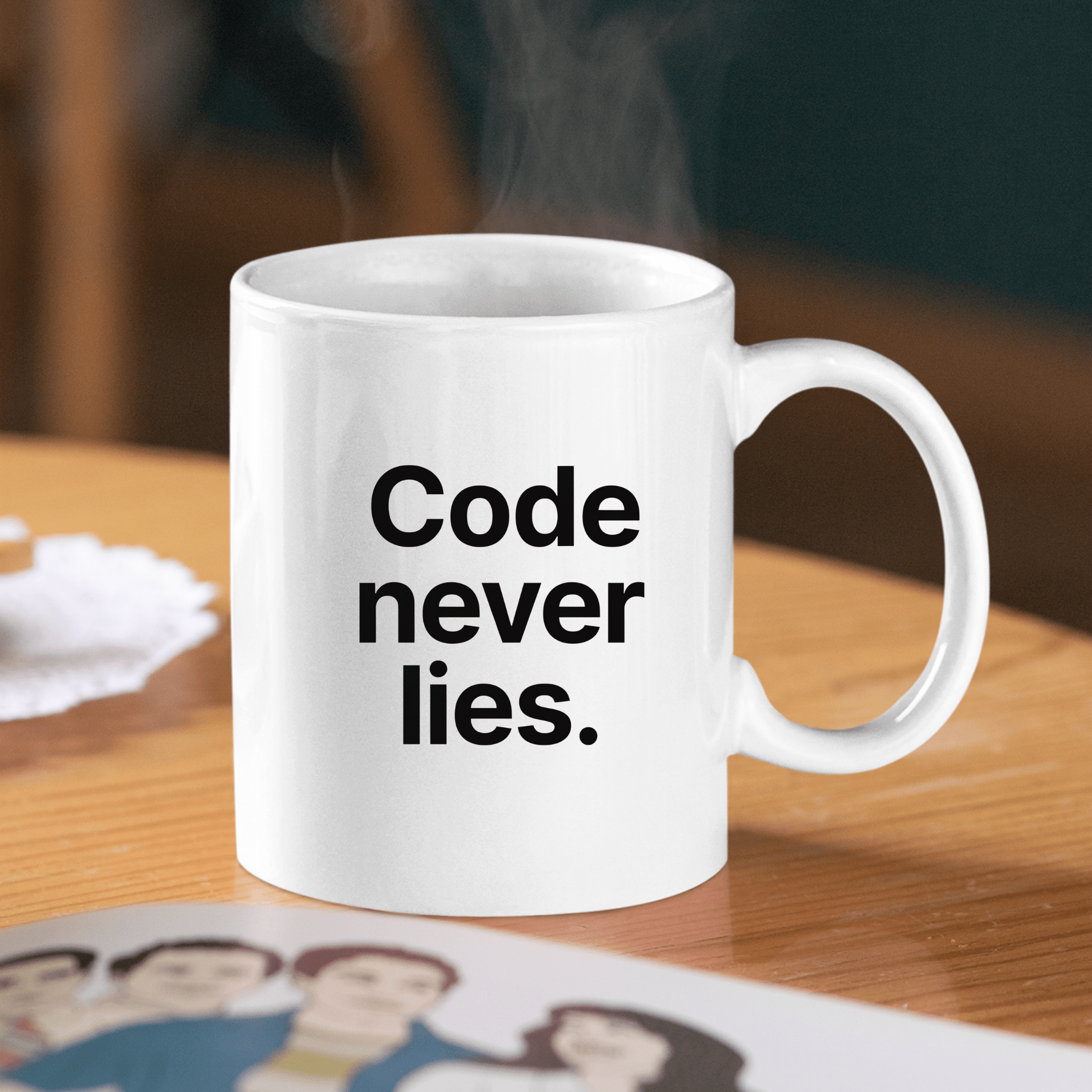 Code Never Lies Mug | Funny Programmer Coffee Mug - Granville Designs