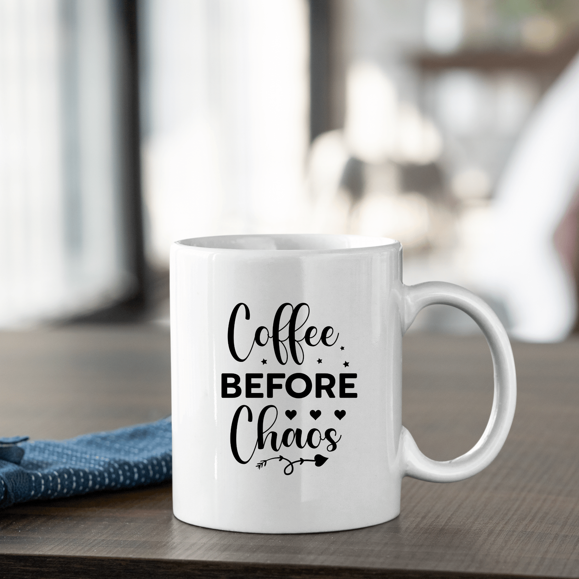 Coffee Before Chaos Mug – Funny Morning Coffee Cup - Granville Designs