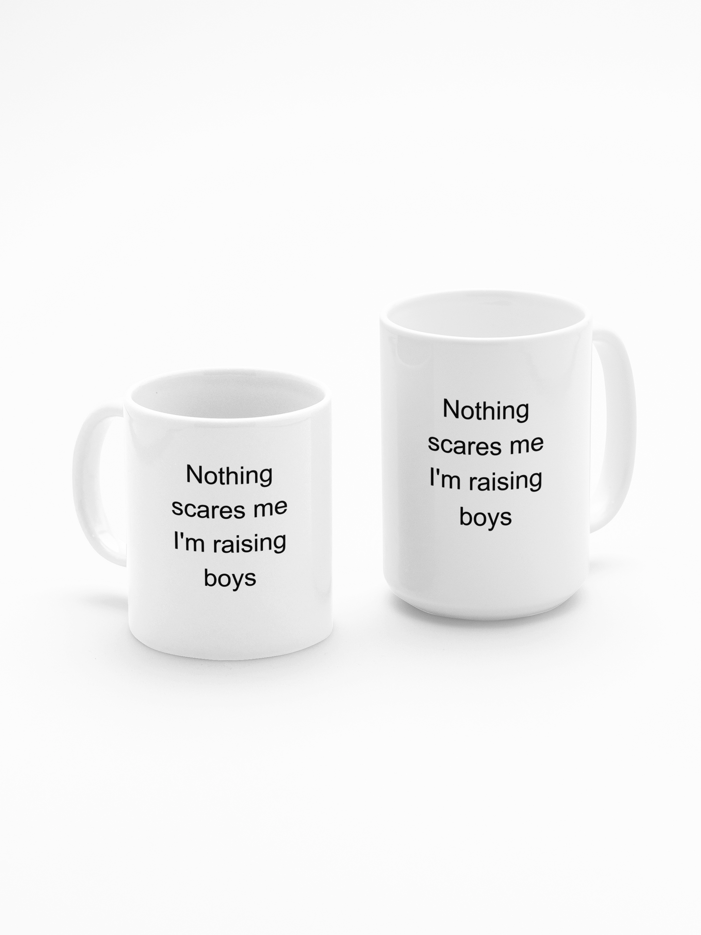 Nothing Scares Me I'm Raising Boys Mug, Funny Boy Mom Gift, Coffee Mug for Moms of Boys, Chaos Coordinator Humor