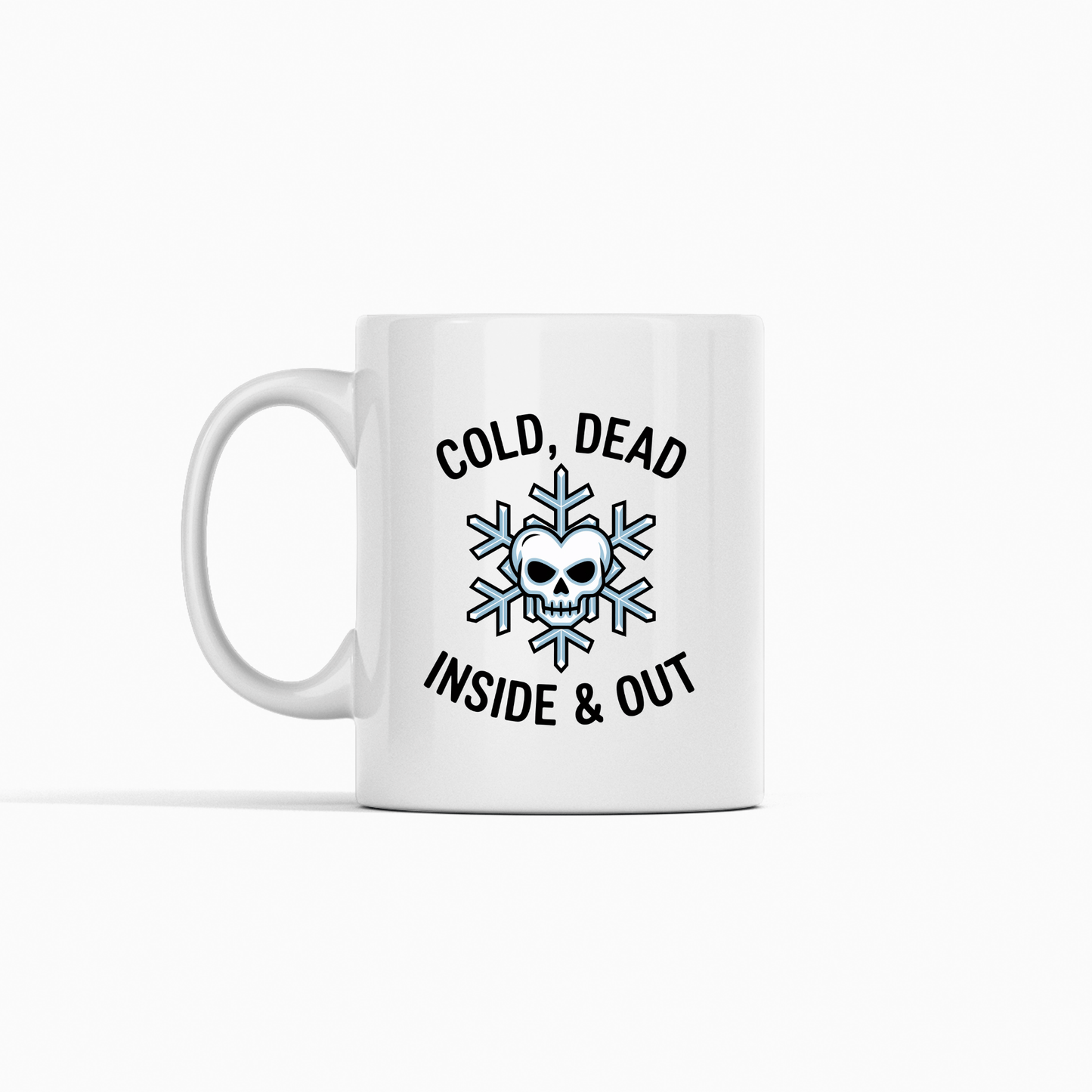 Cold Dead Inside Mug | Funny Winter Goth Coffee Mug - Granville Designs
