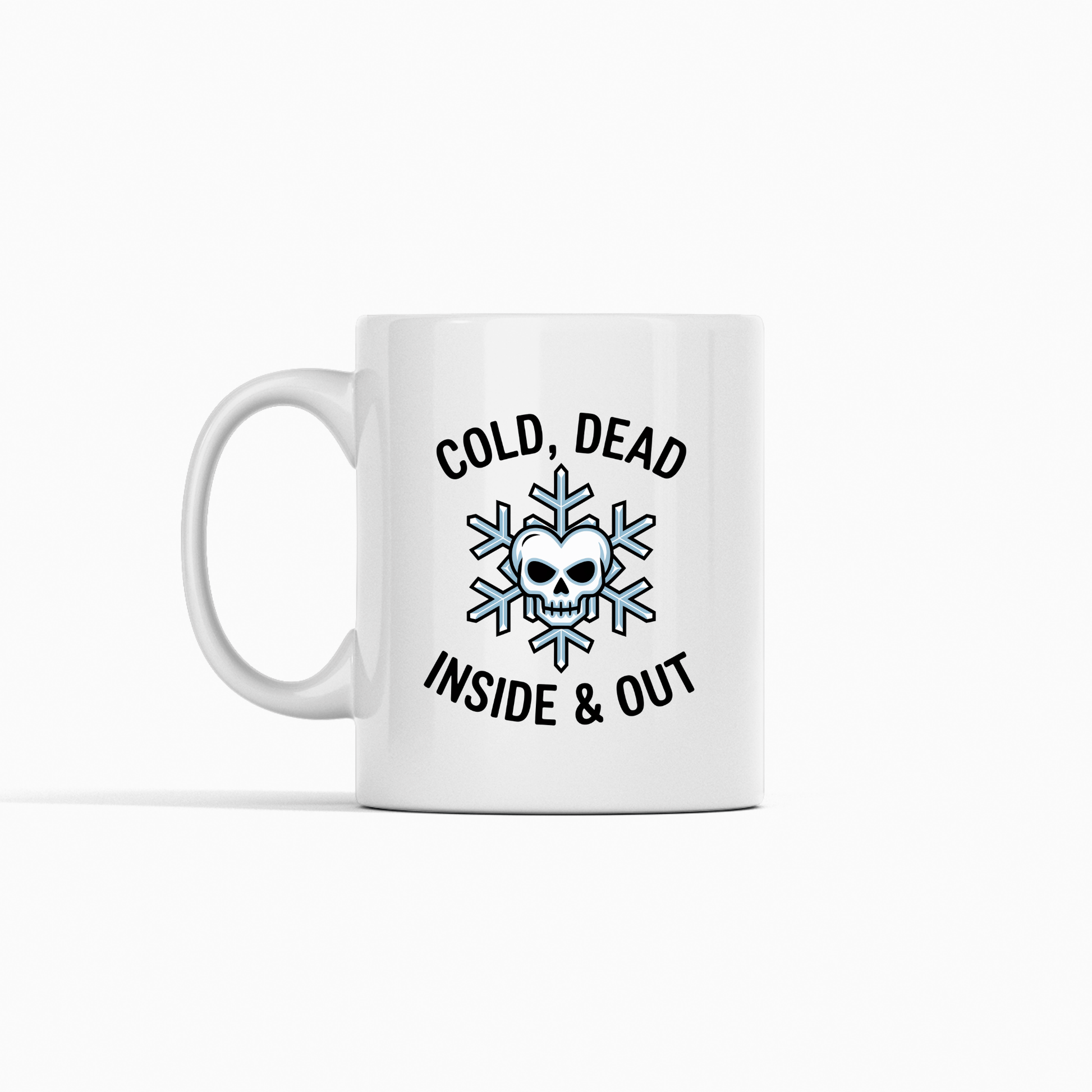 Cold Dead Inside Mug | Funny Winter Goth Coffee Mug - Granville Designs