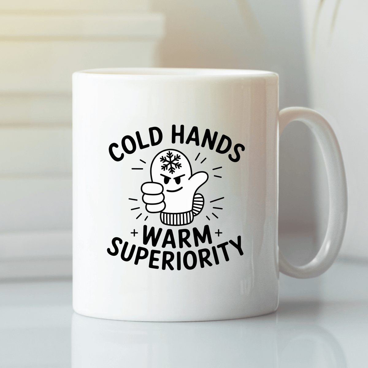Cold Hands Warm Superiority Mug | Funny Winter Coffee Mug - Granville Designs