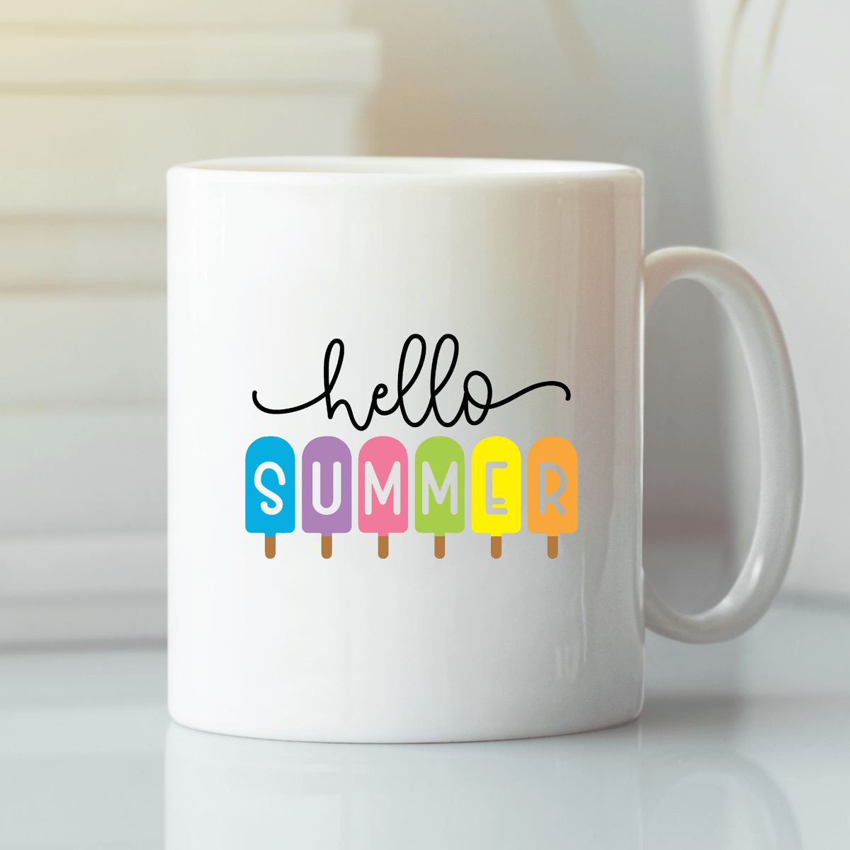 Hello Summer Mug | Popsicle Summer Coffee Mug - Granville Designs