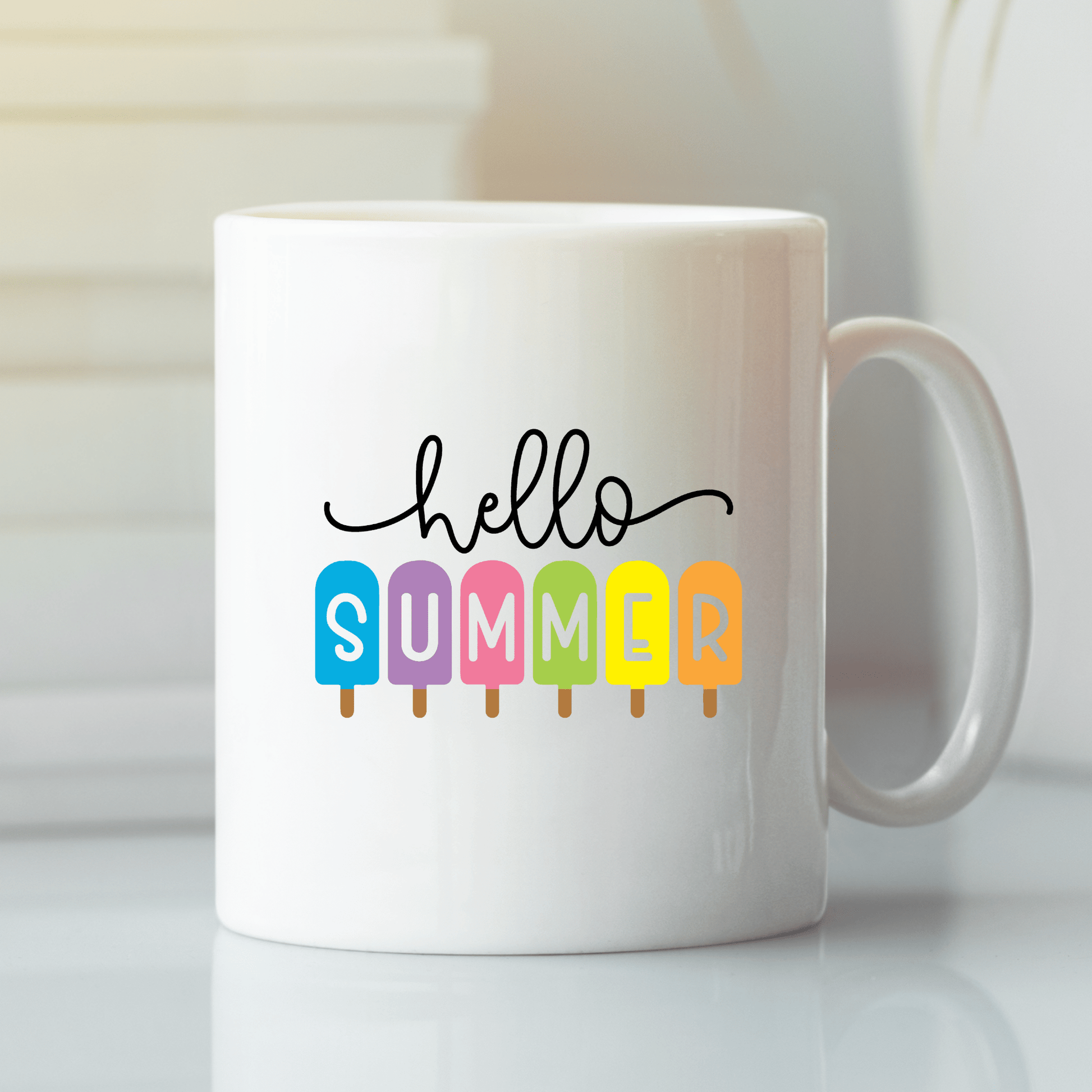 Hello Summer Mug | Popsicle Summer Coffee Mug - Granville Designs