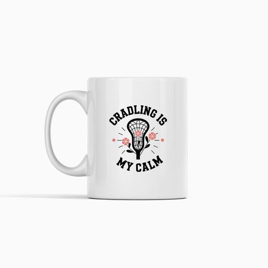 Cradling Is My Calm Mug | Funny Lacrosse Gift - Granville Designs