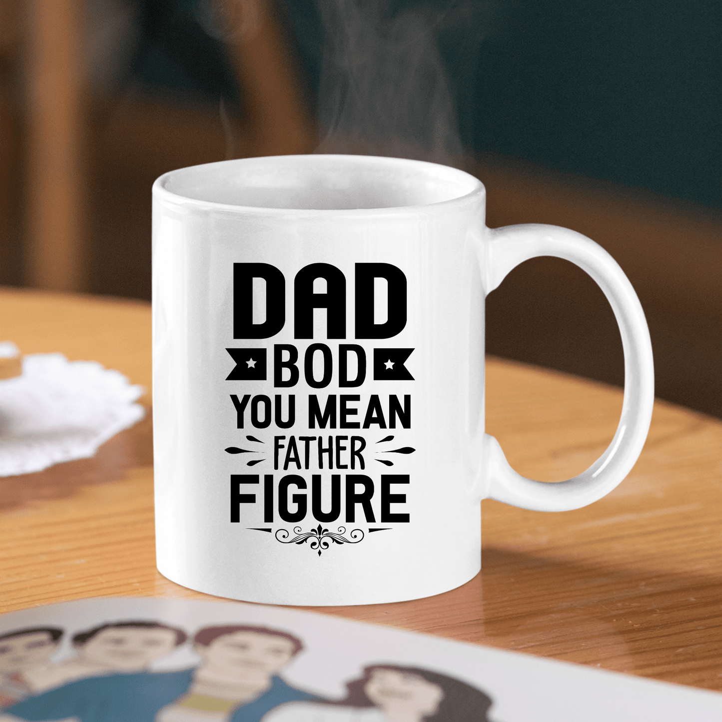Dad Bod Father Figure Mug | Funny Dad Gift - Granville Designs