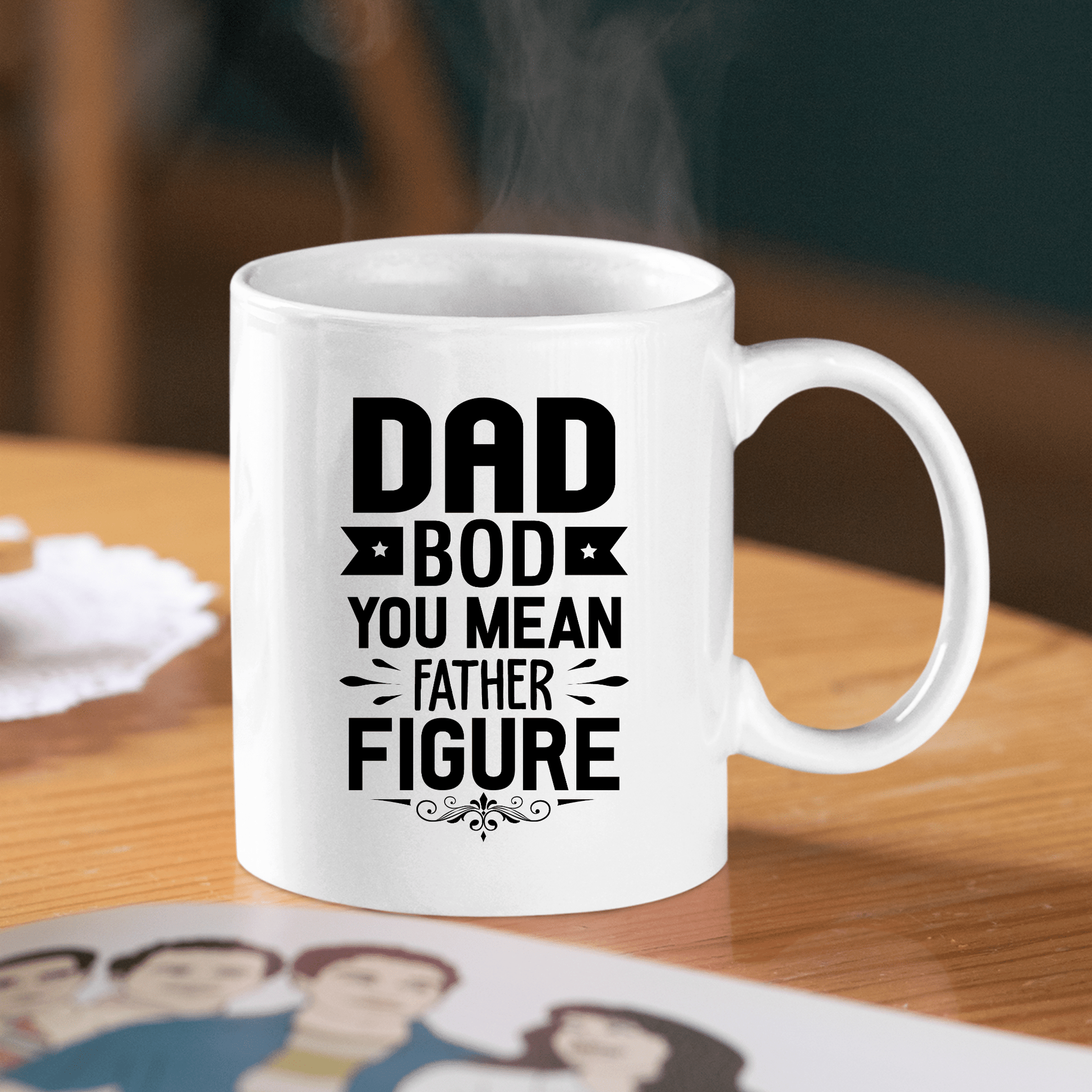Dad Bod Father Figure Mug | Funny Dad Gift - Granville Designs
