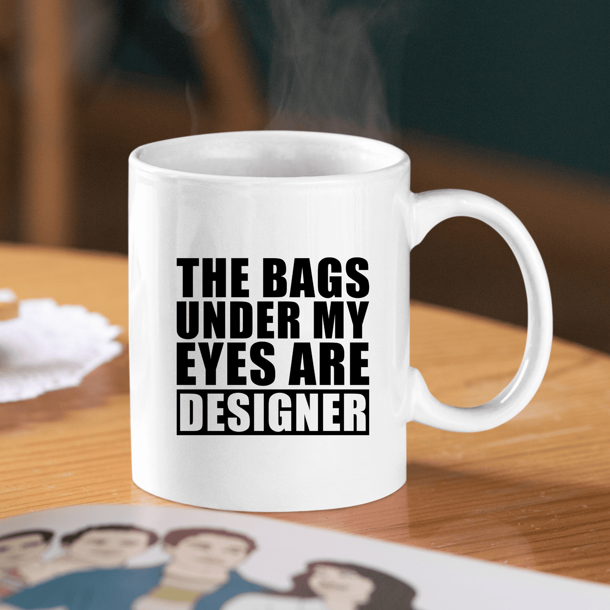 Designer Eye Bags Funny Mug - Granville Designs