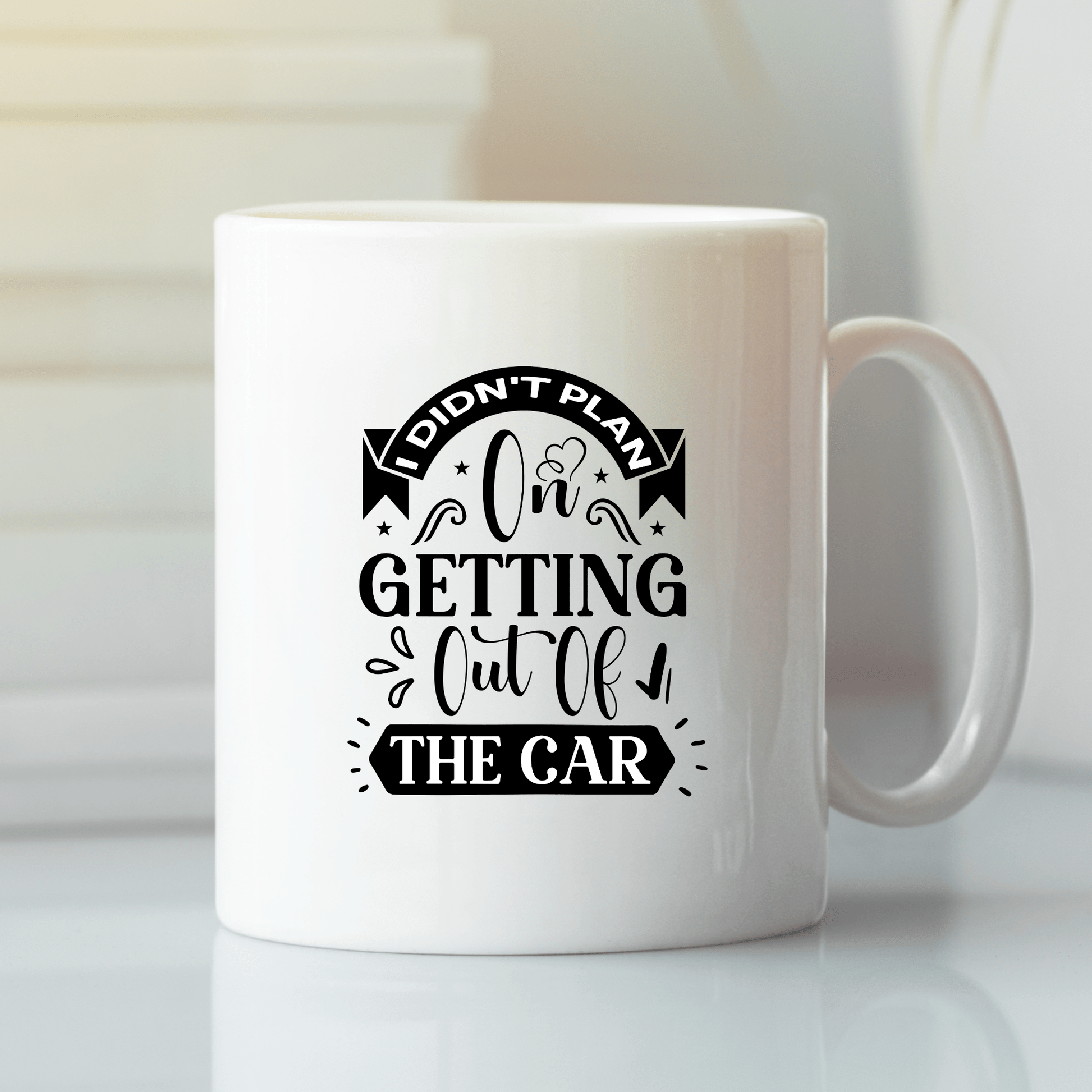 Didn’t Plan on Getting Out Mug | Funny Car Mood Gift - Granville Designs